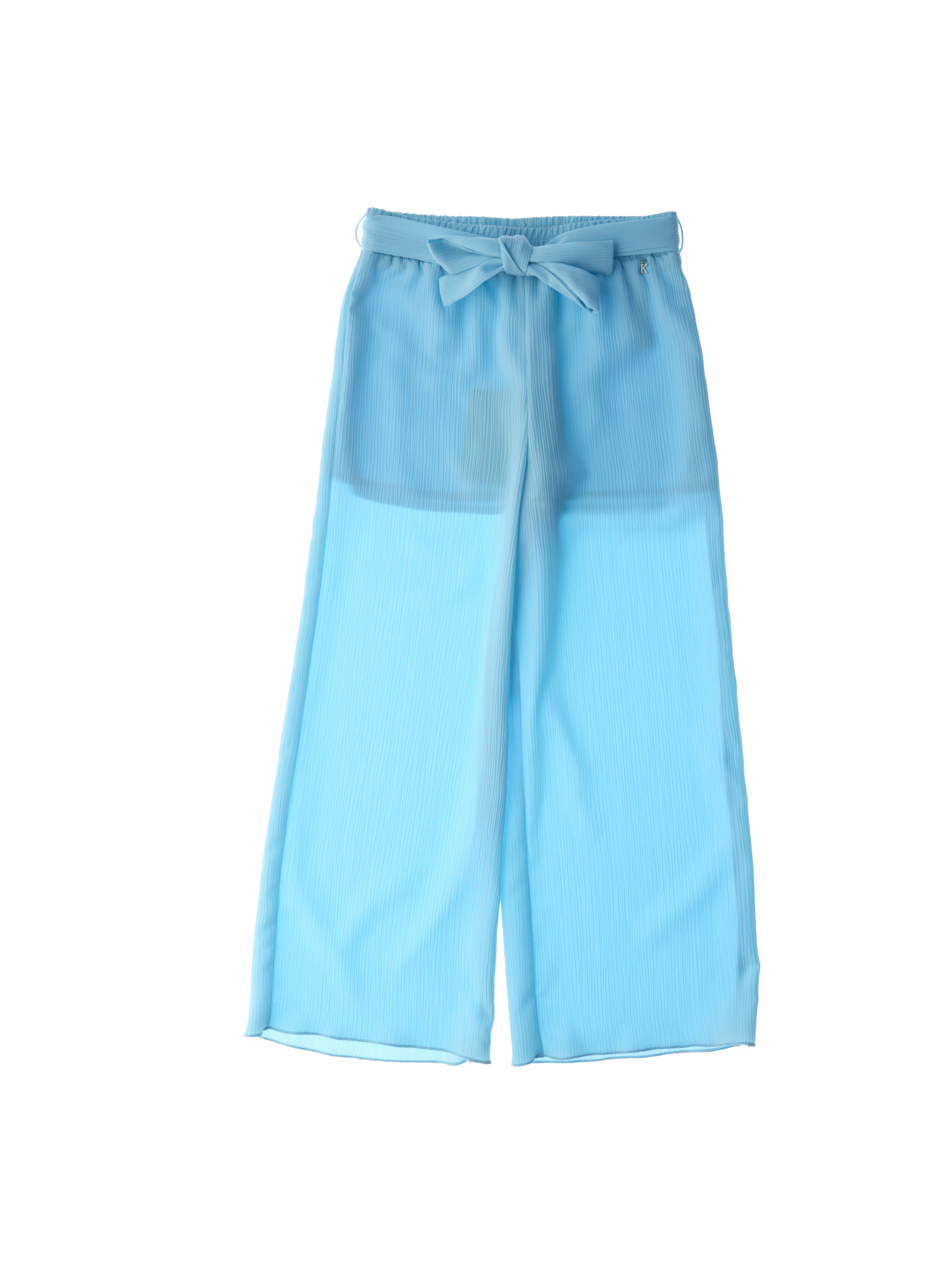 KOCCA Pantalone wide leg TURCHESE
