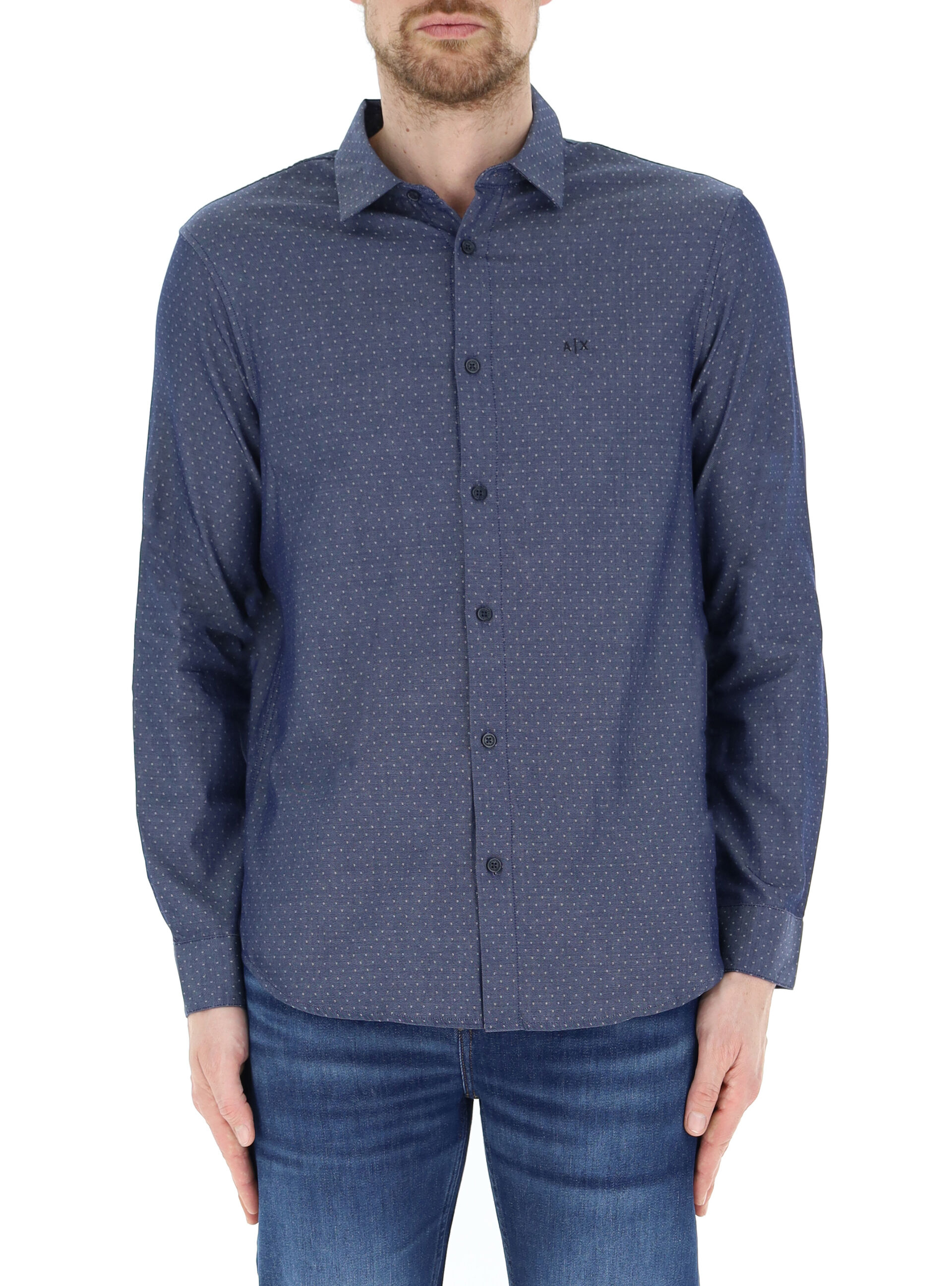 Camicia in cotone BLU