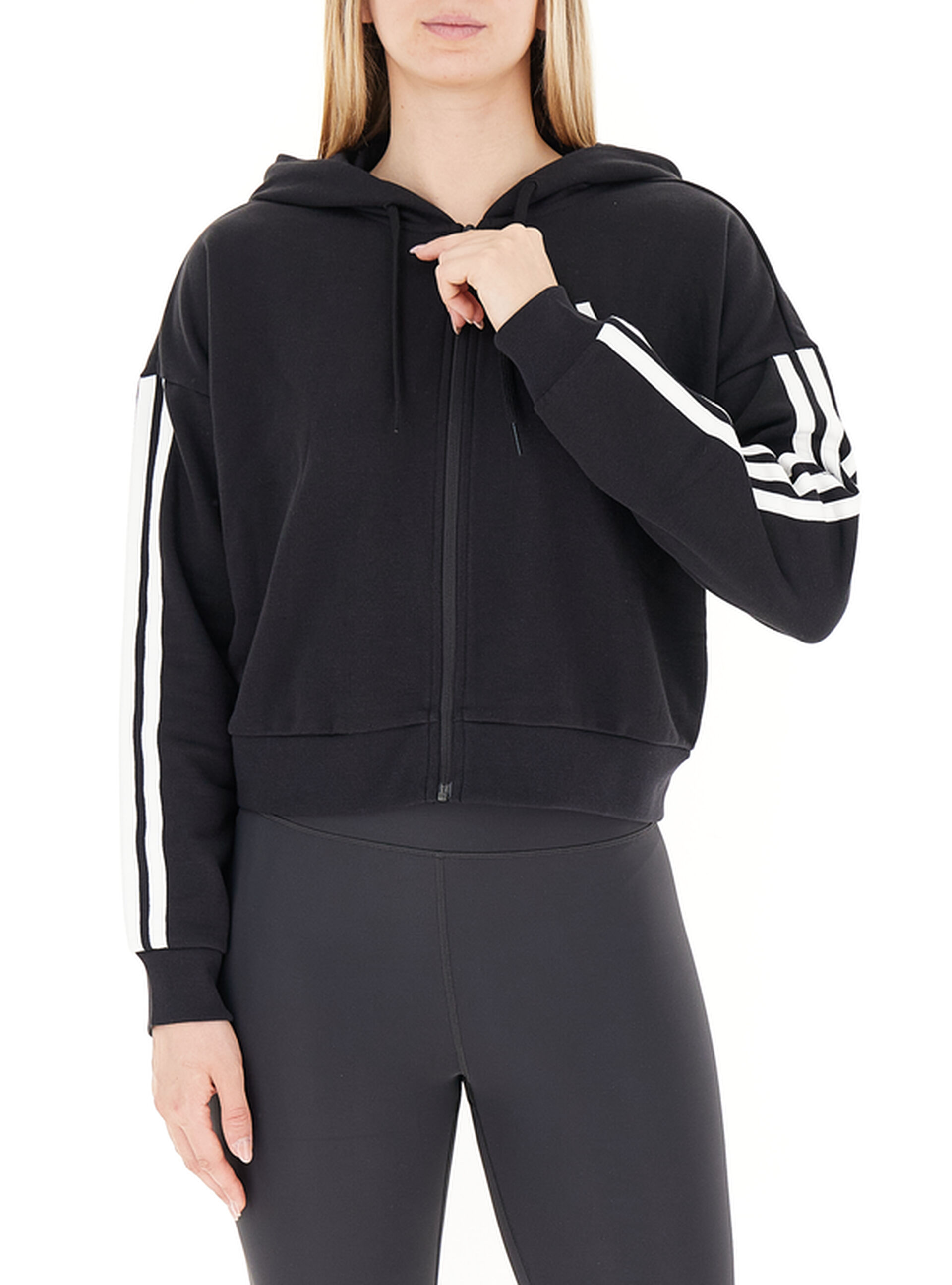 Adidas Felpa con cappuccio NERO L