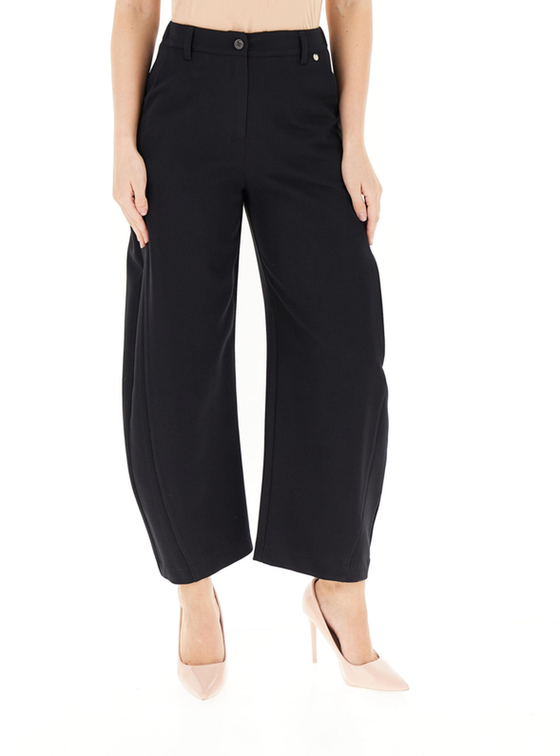 Pantaloni wide leg NERO L