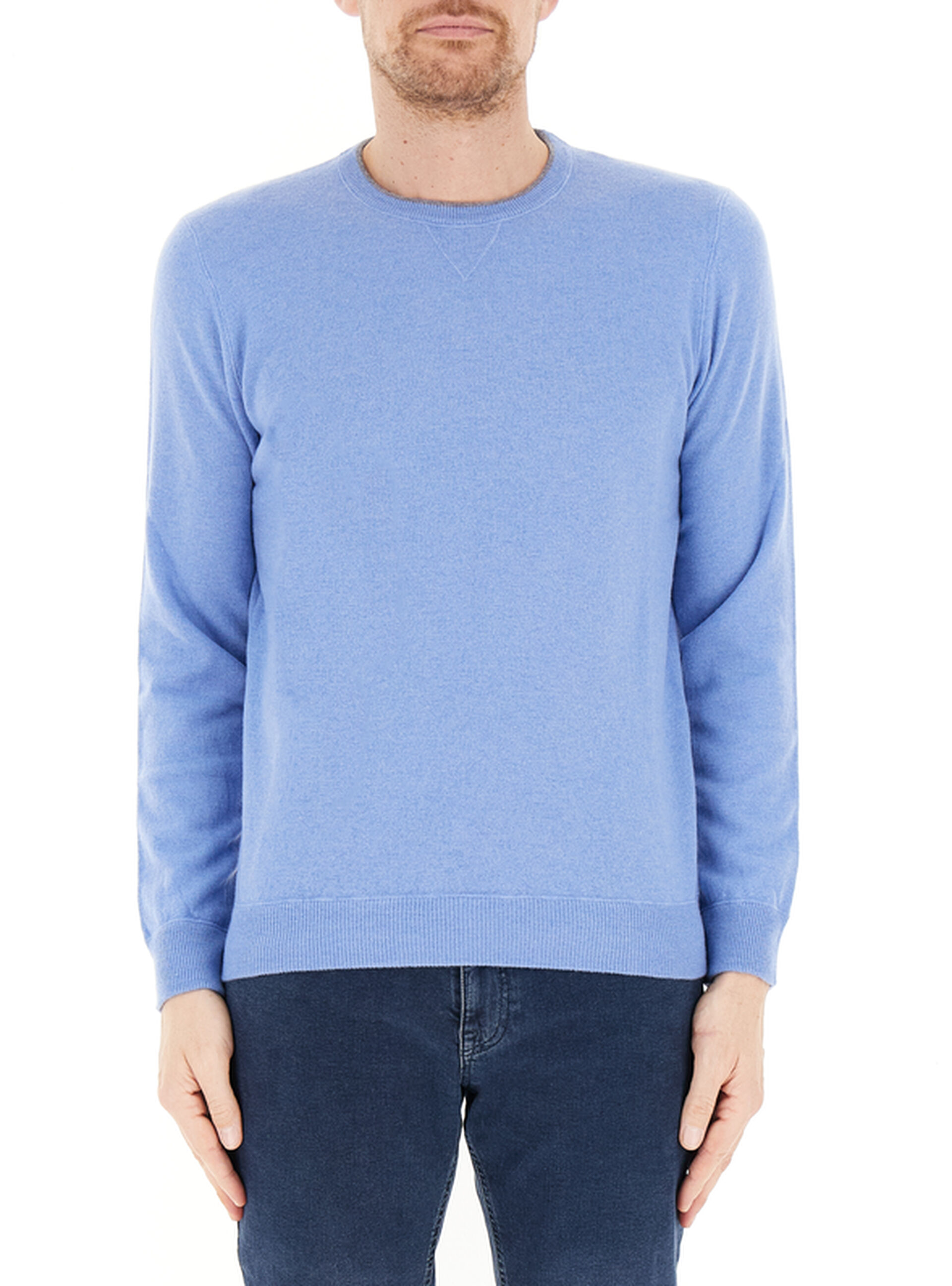 Maglione girocollo AZZURRO