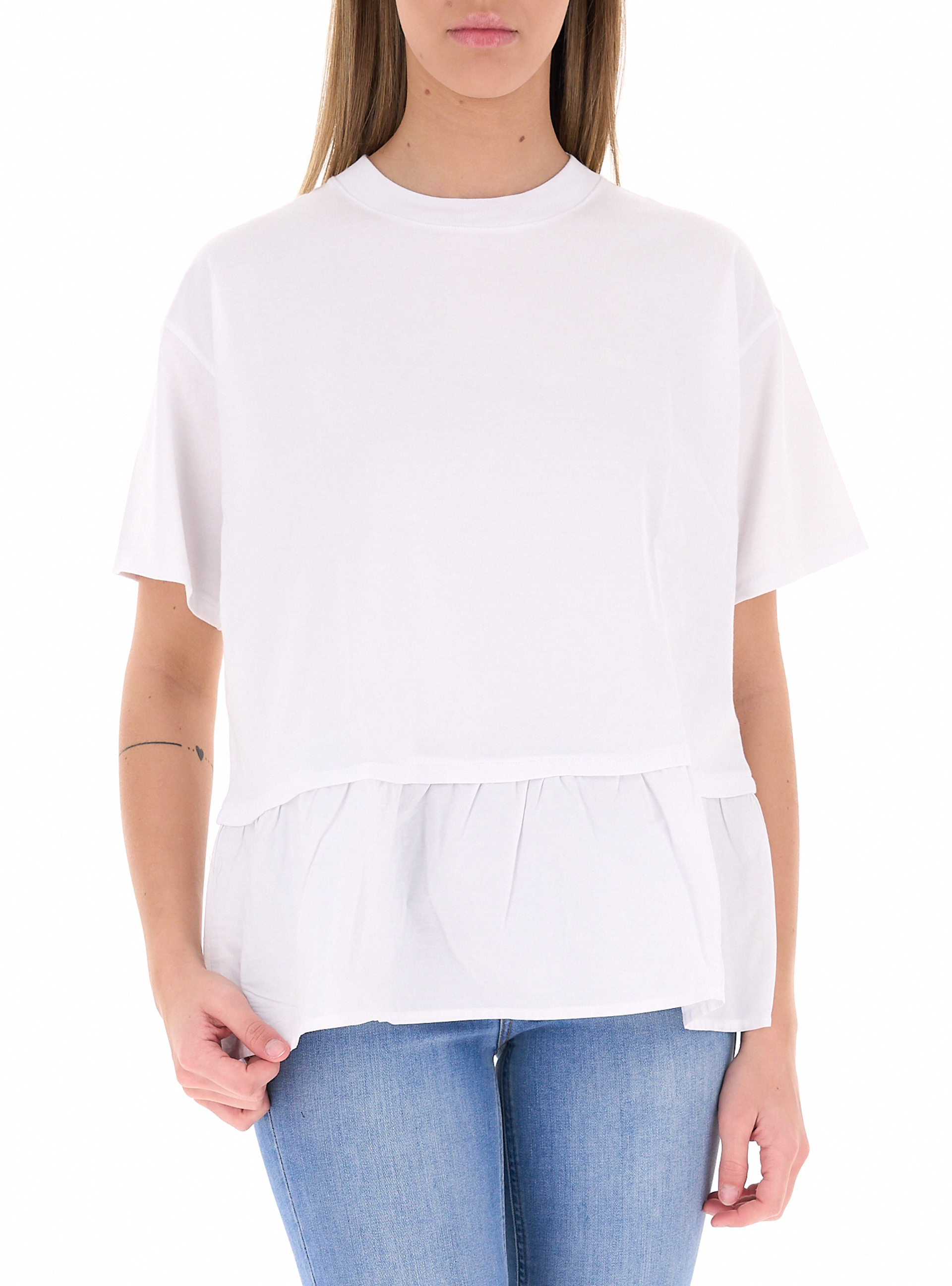 SUN68 T-shirt in cotone PANNA M