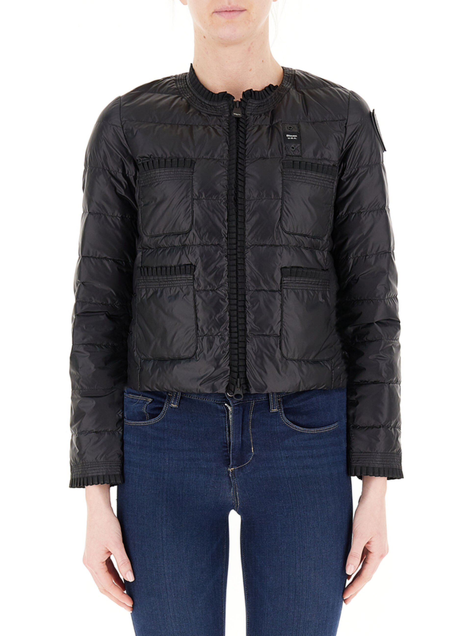 Blauer Piumino con logo NERO
