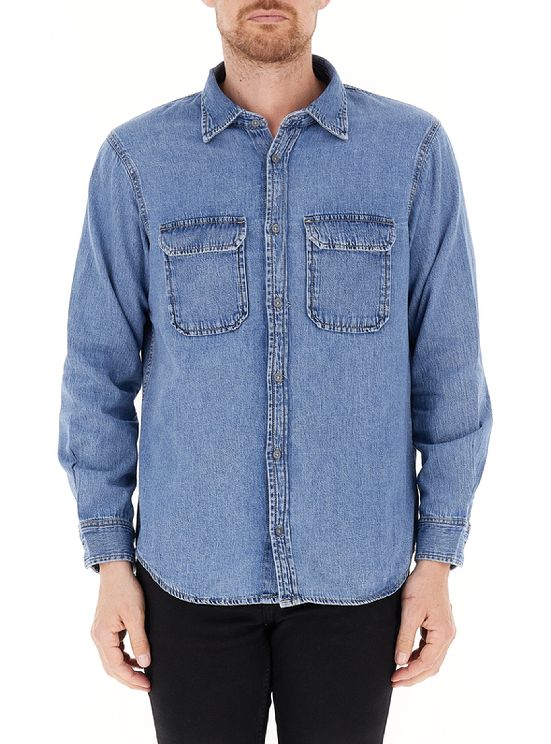 Camicia in jeans BLU CHIARO
