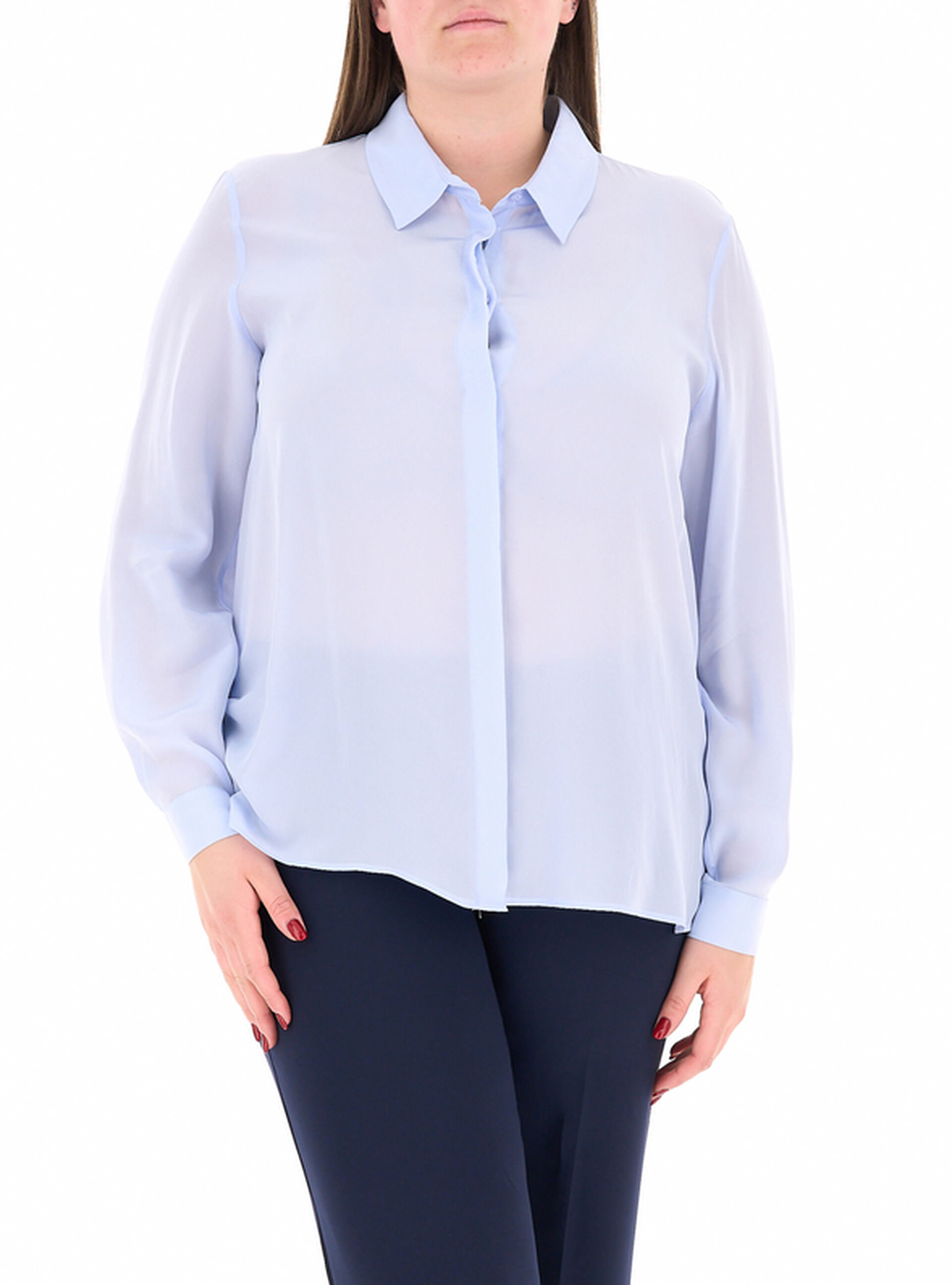 Blusa in viscosa AZZURRO CHIARO 19