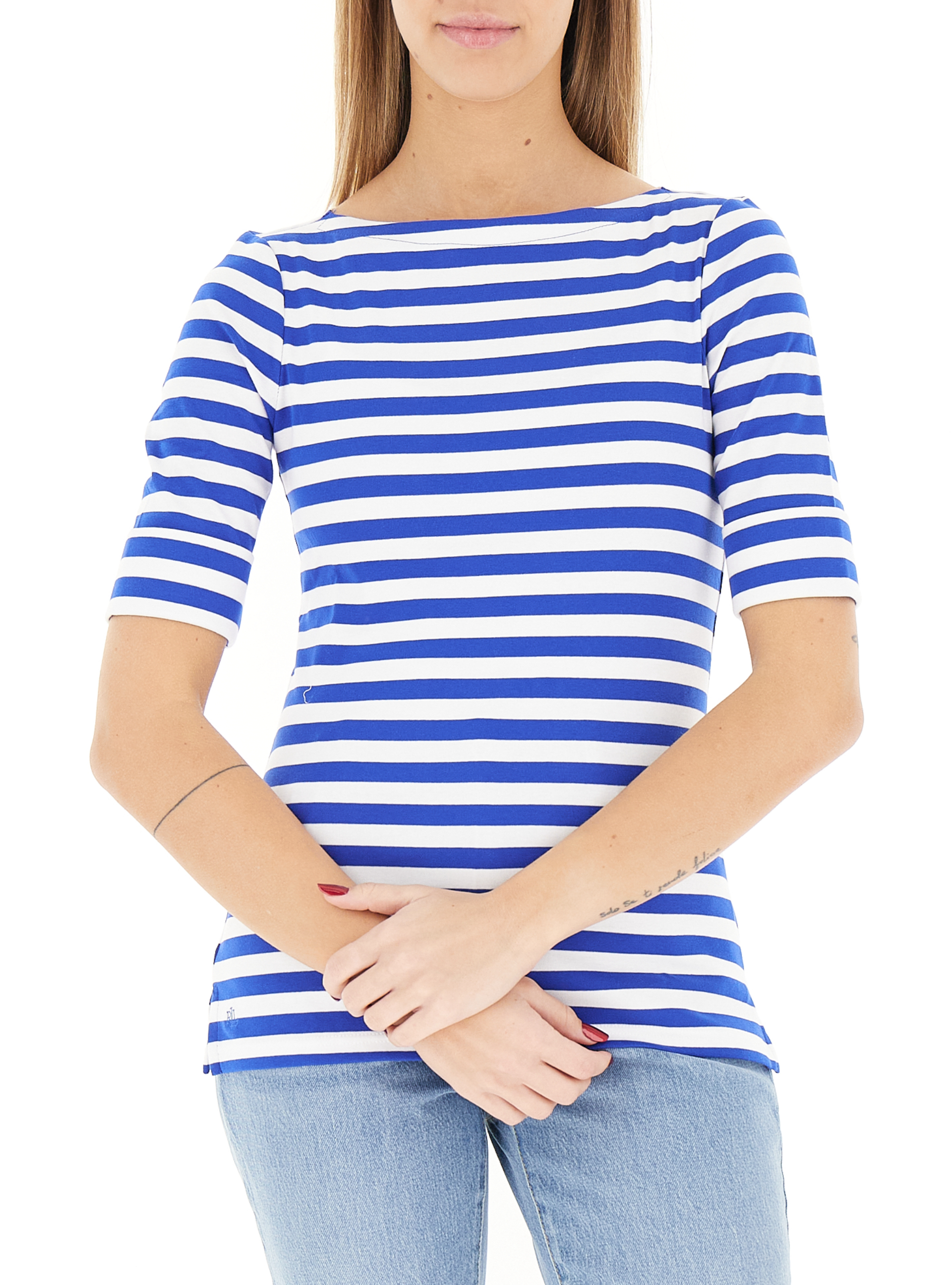 T-shirt a righe LAUREN BLU XL