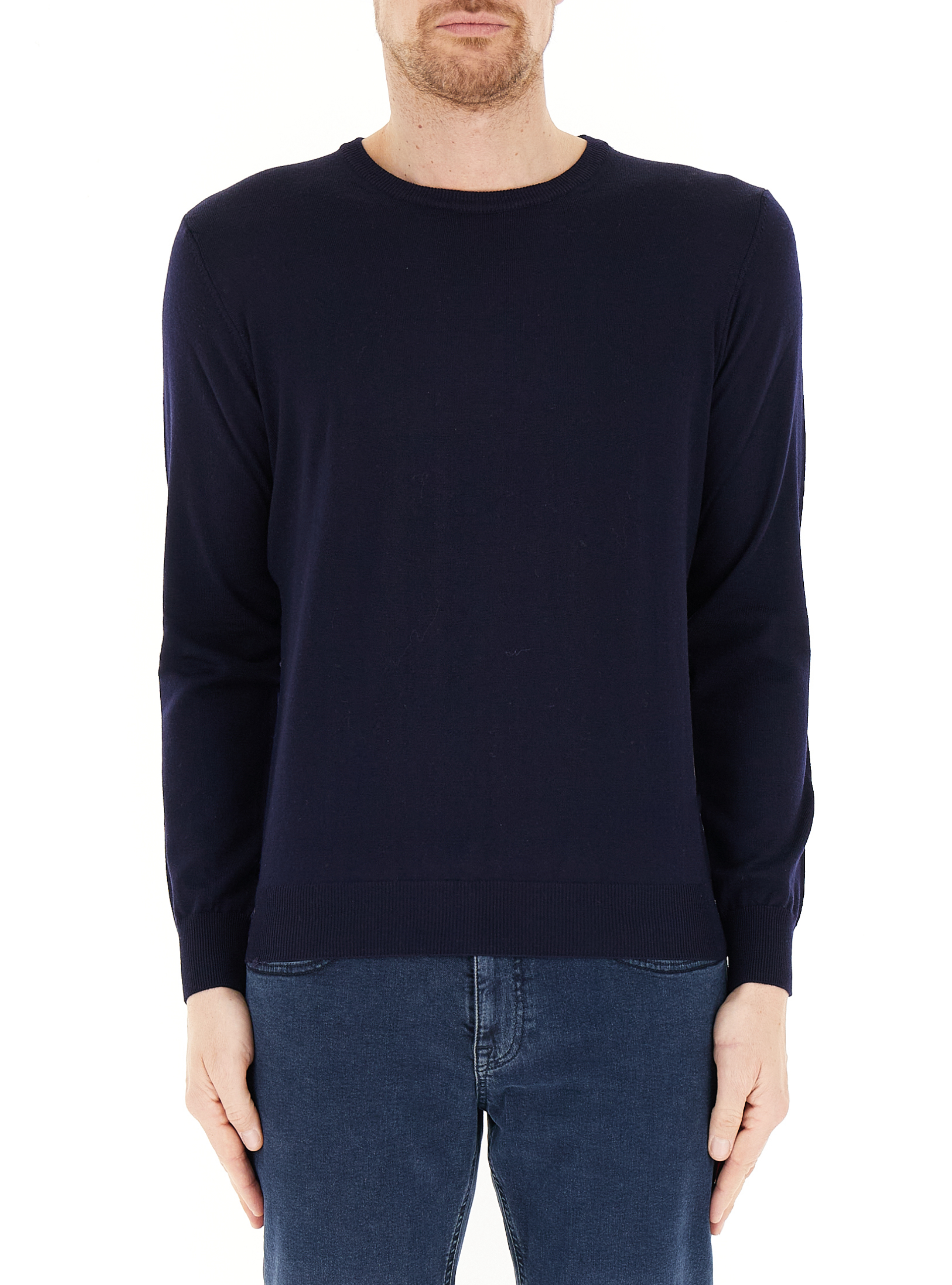 Maglia lana merino BLU NAVY