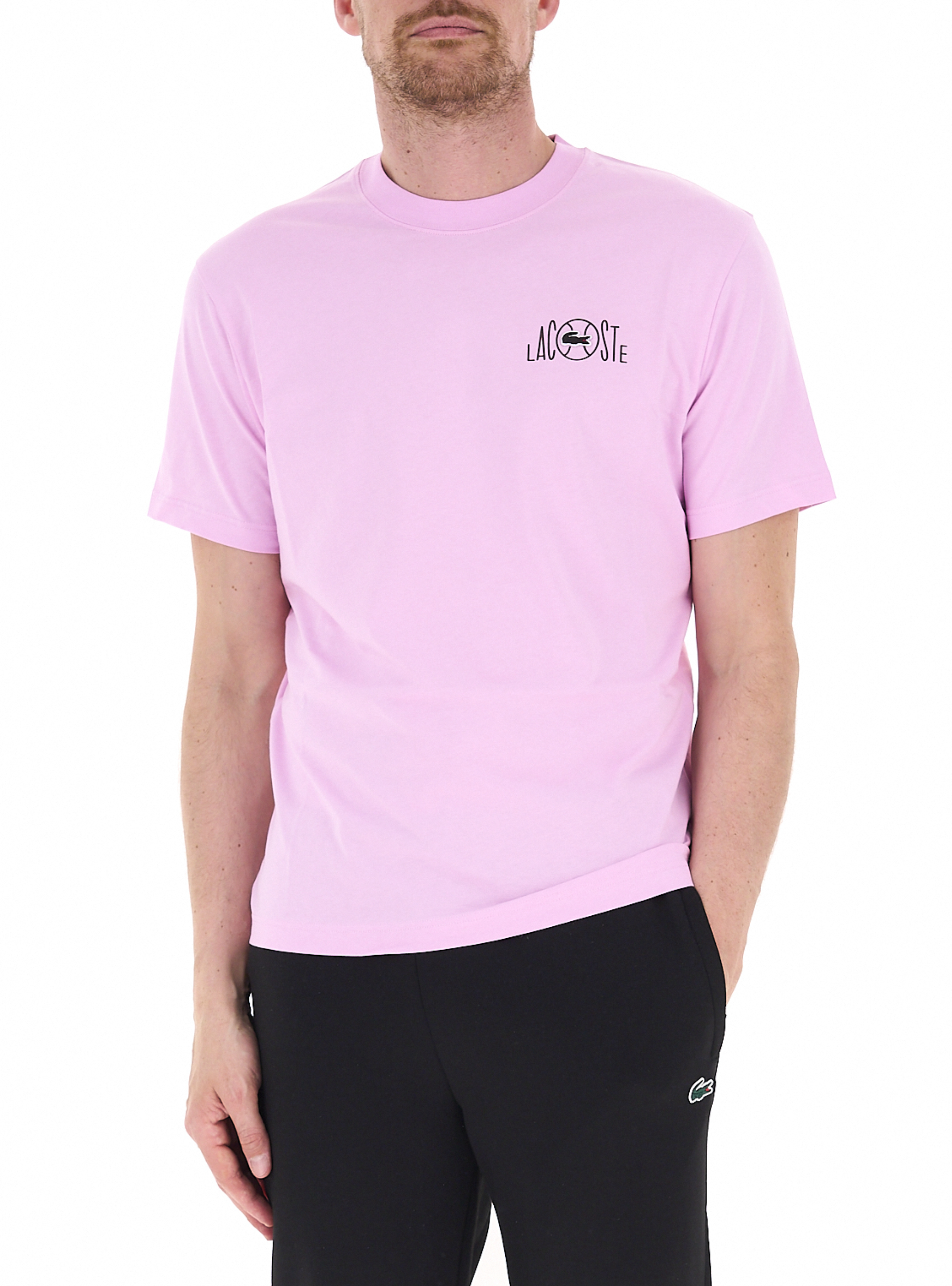 Lacoste T-shirt girocollo ROSA