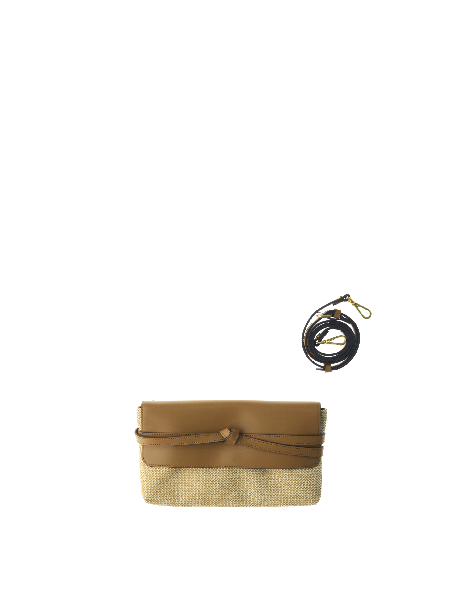 Pochette in tessuto BEIGE