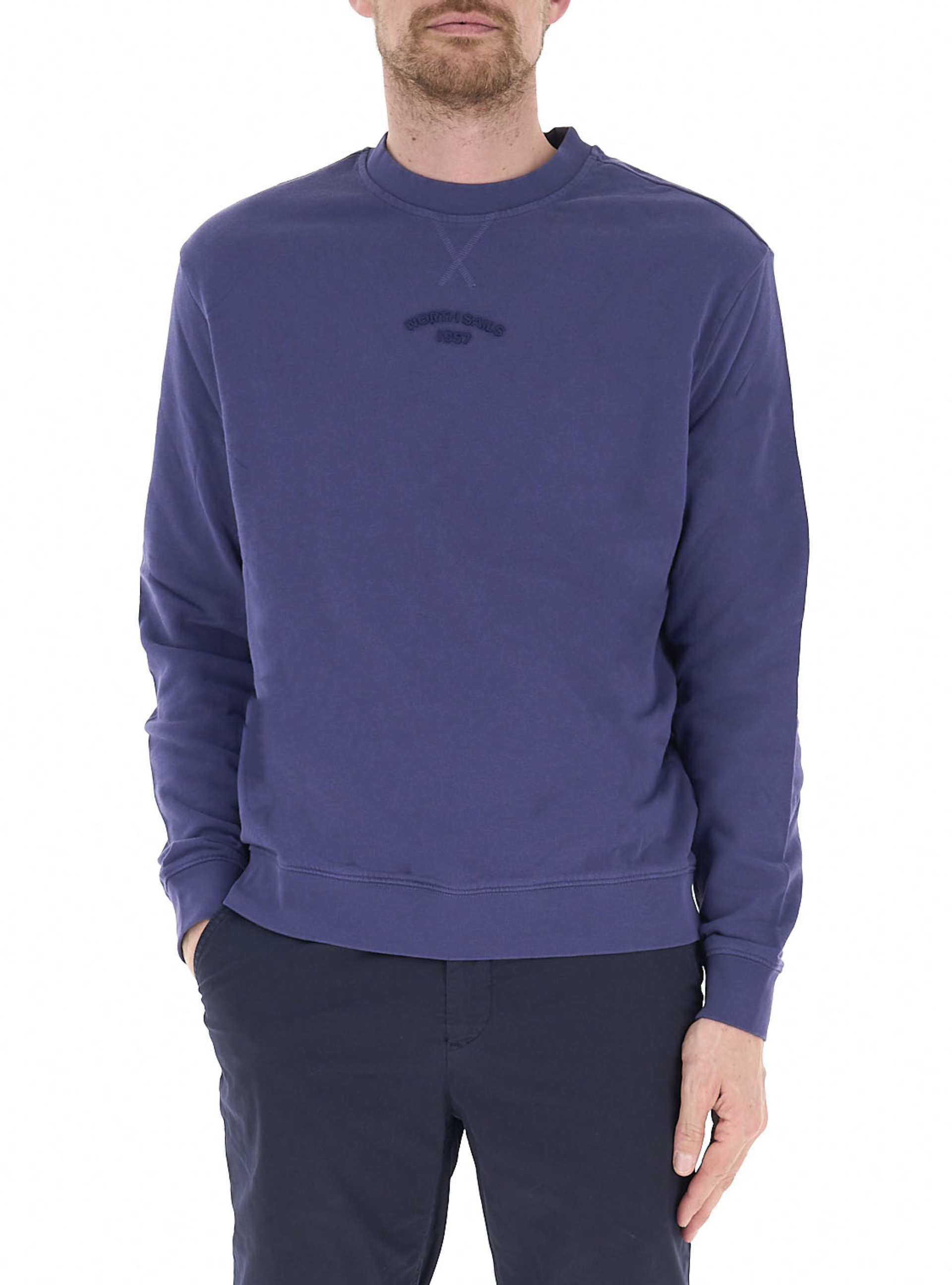North Sails Felpa girocollo BLU