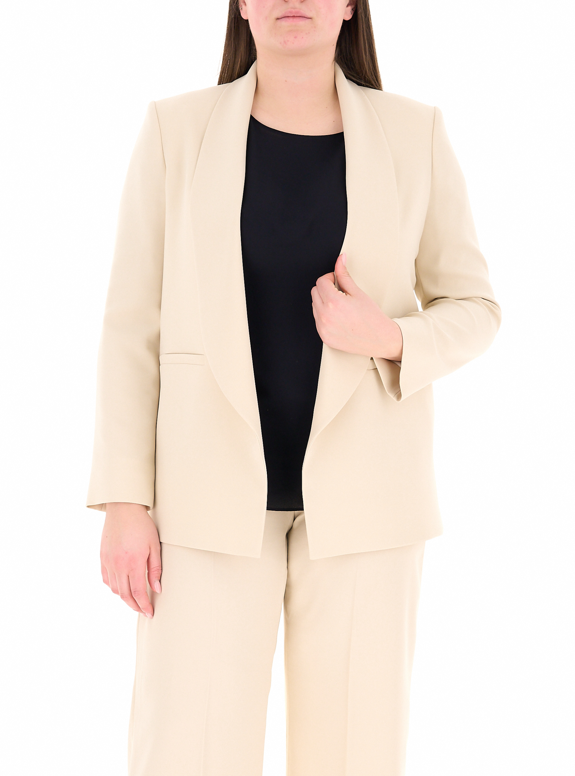 ELENA MIRO' Blazer aperto SABBIA