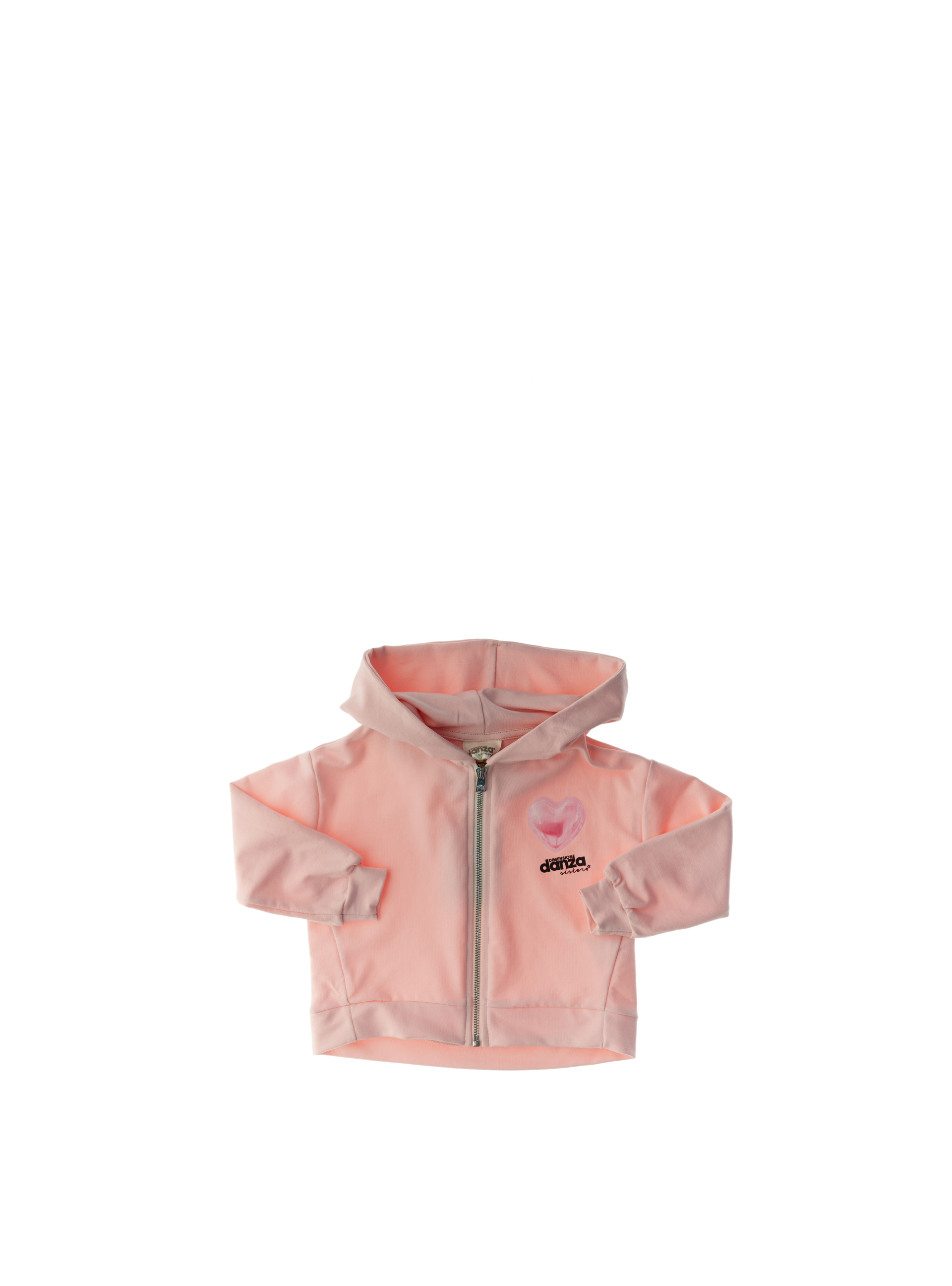 Felpa con zip ROSA