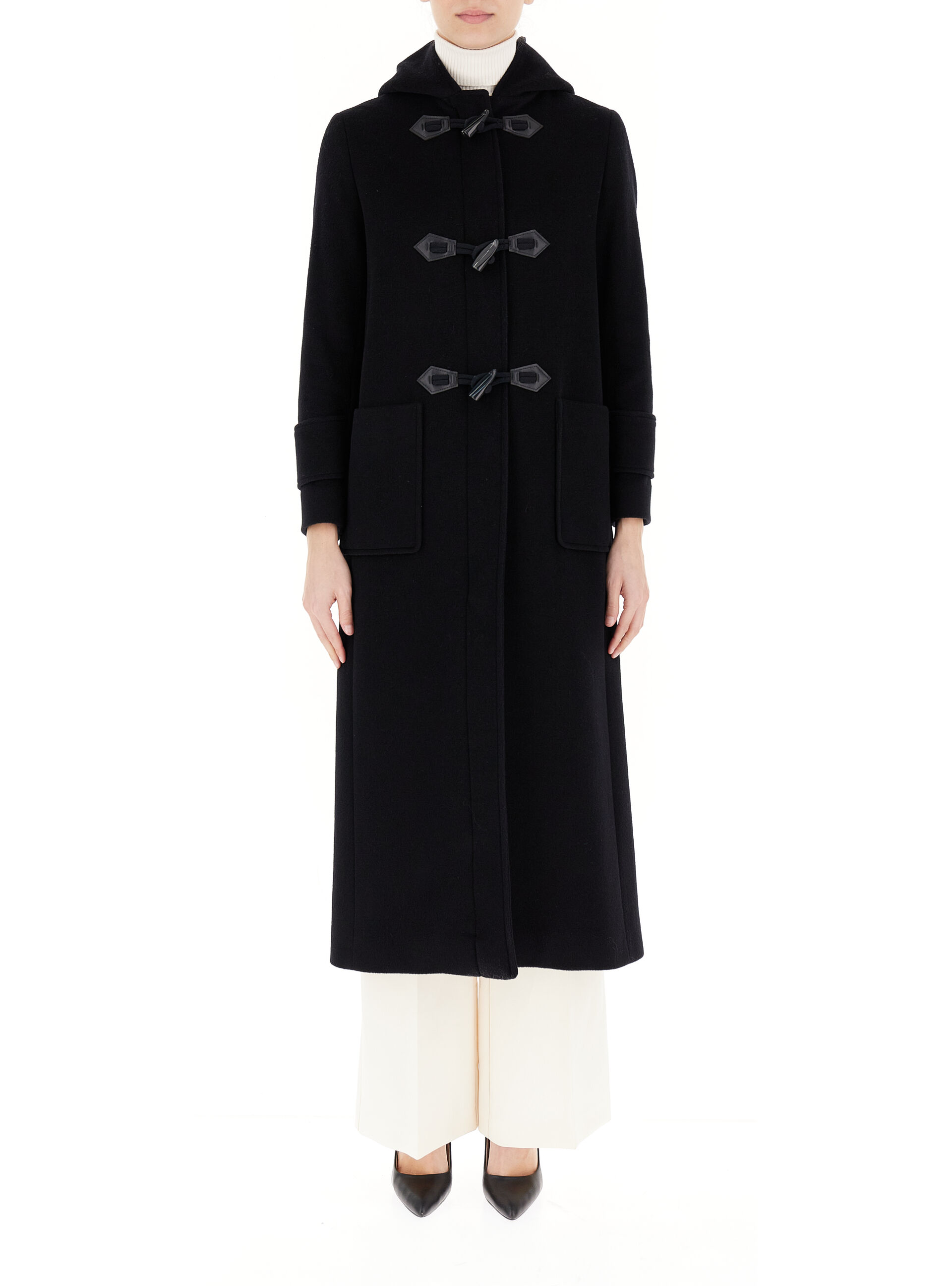 CINZIA ROCCA Cappotto in lana NERO
