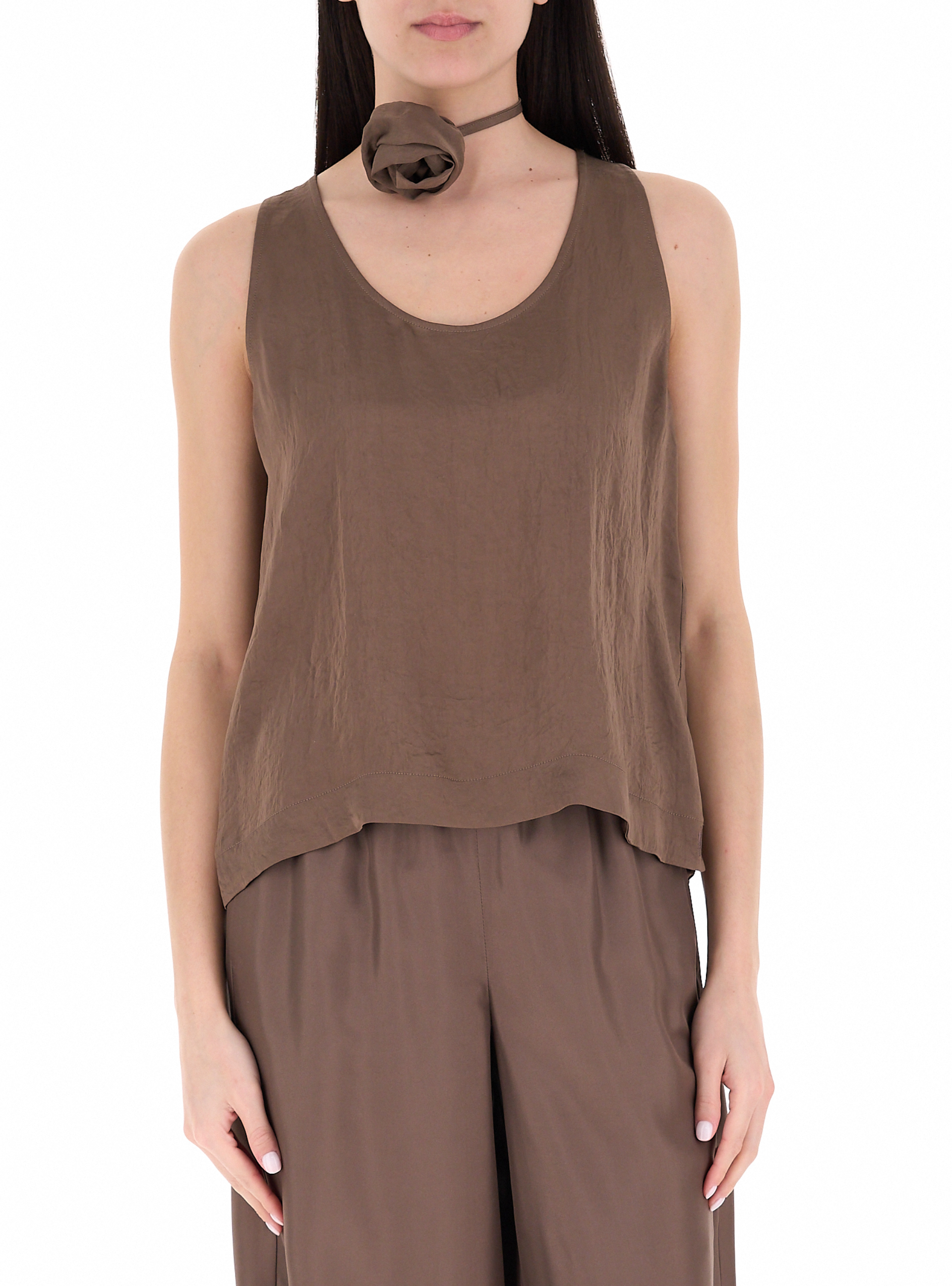 Canotta con accessorio MONOCHROME MARRONE 44