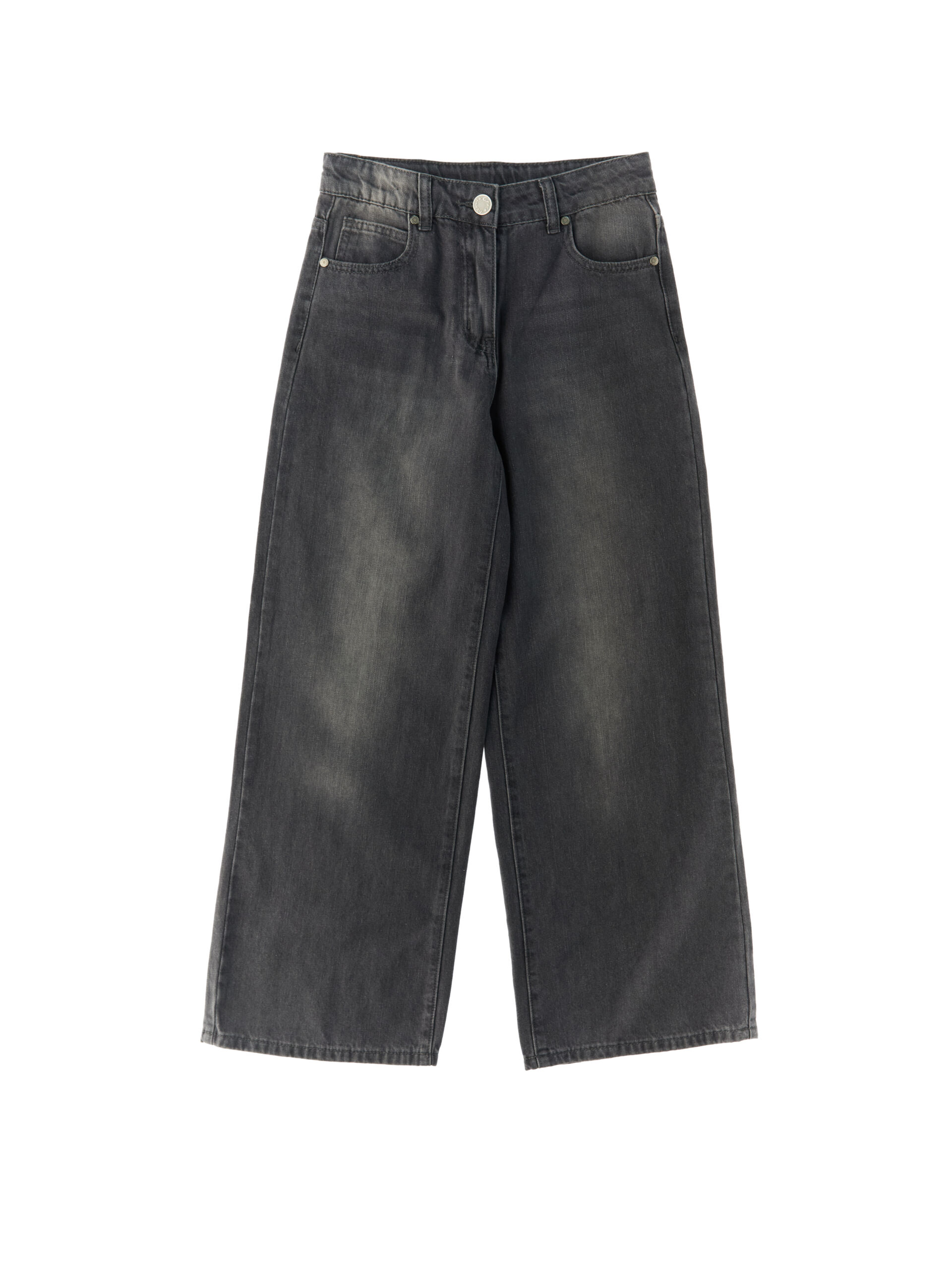 MANILA GRACE Jeans wide leg GRIGIO