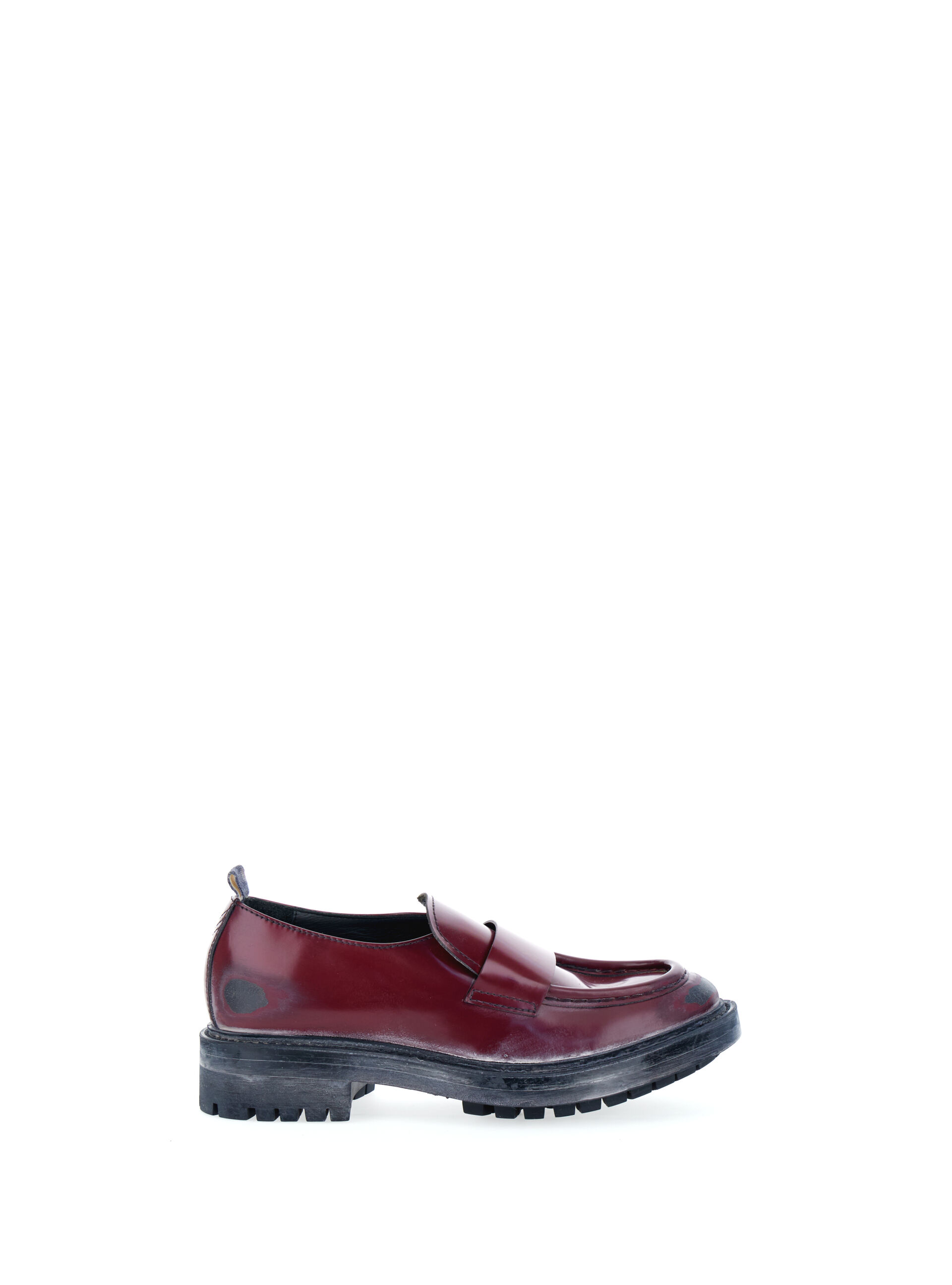 MOMA Mocassino in pelle ROSSO