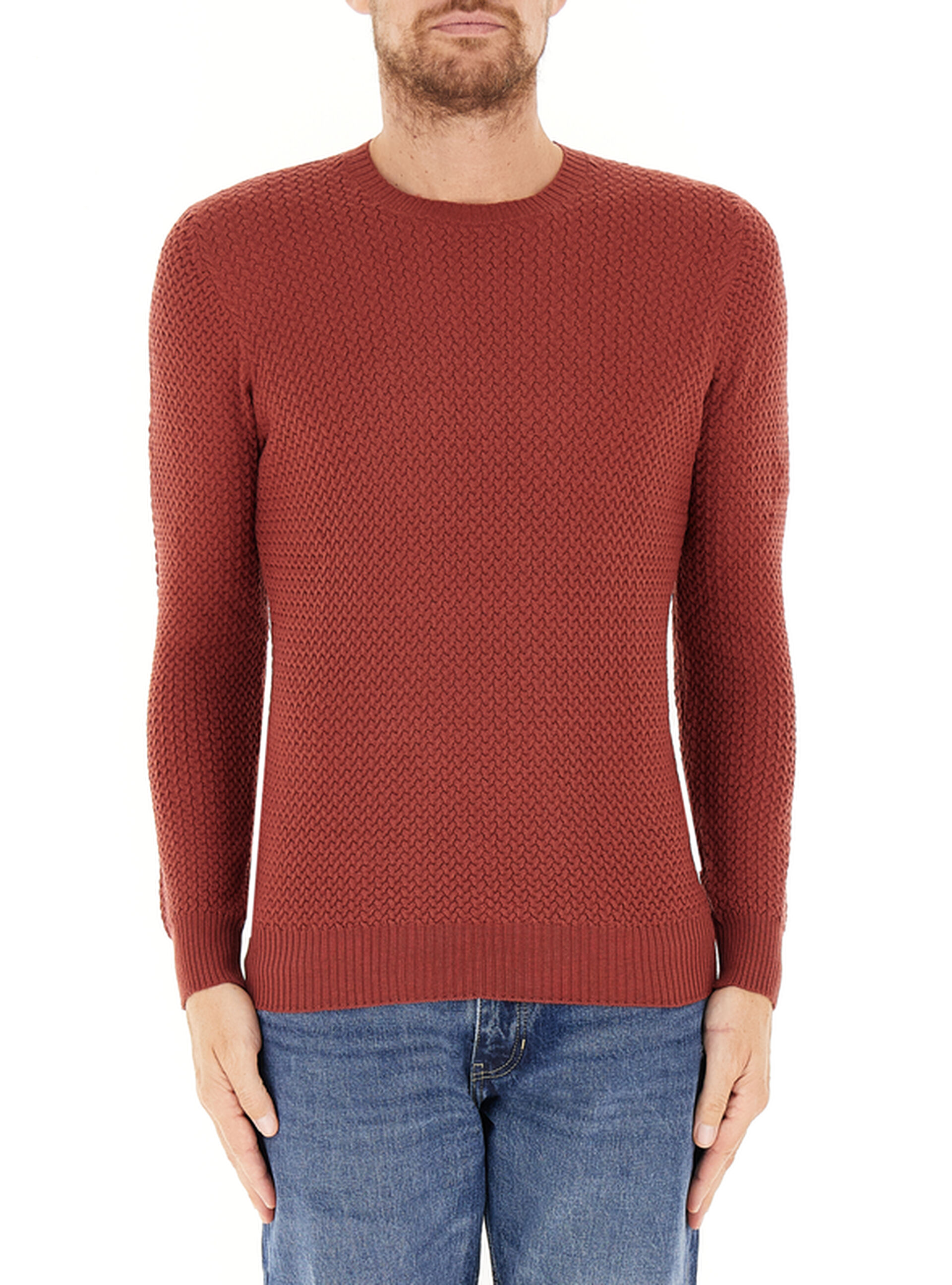 Maglione lavorato MATTONE 50