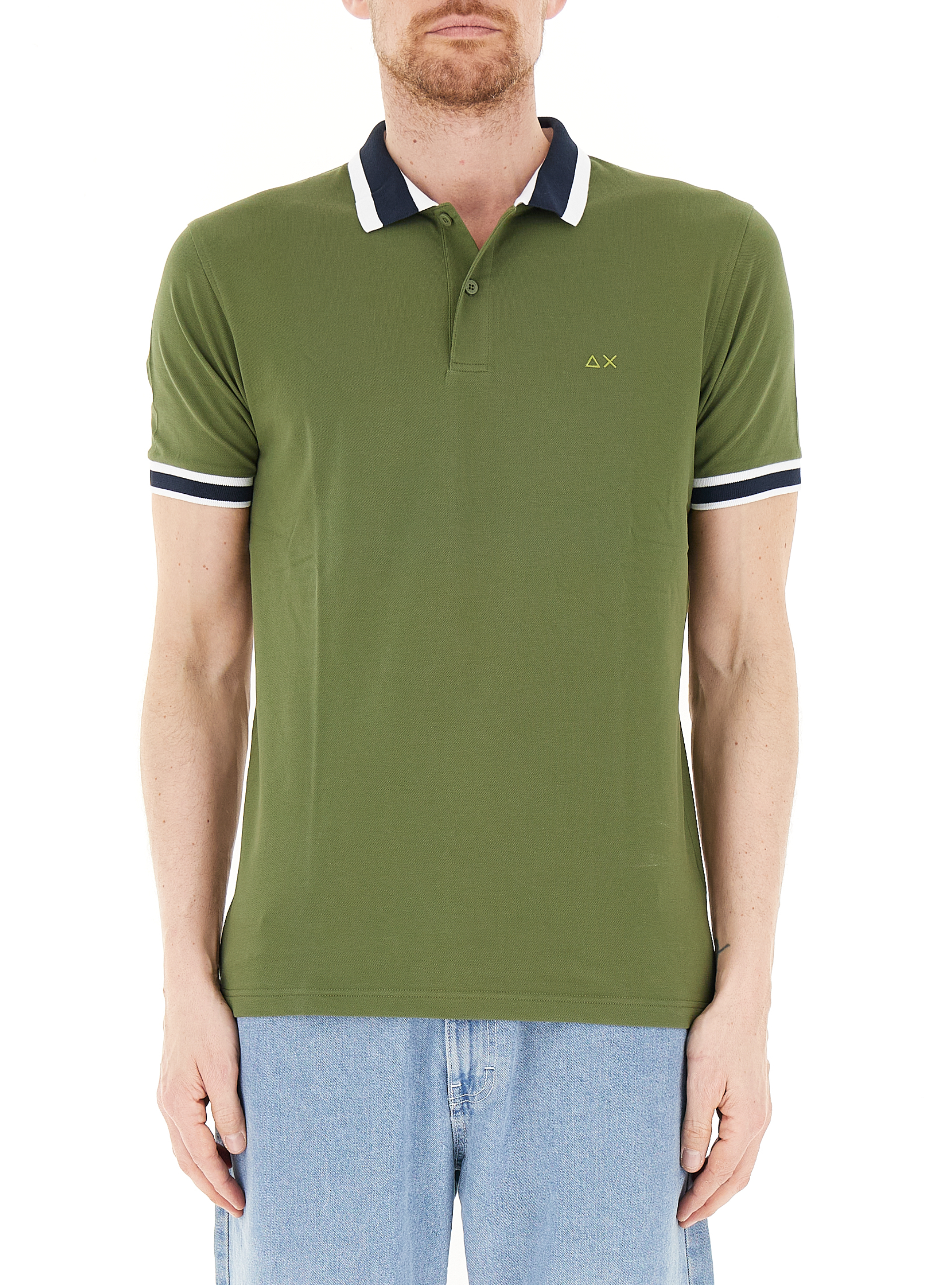 Polo maniche corte VERDE OLIVA XL