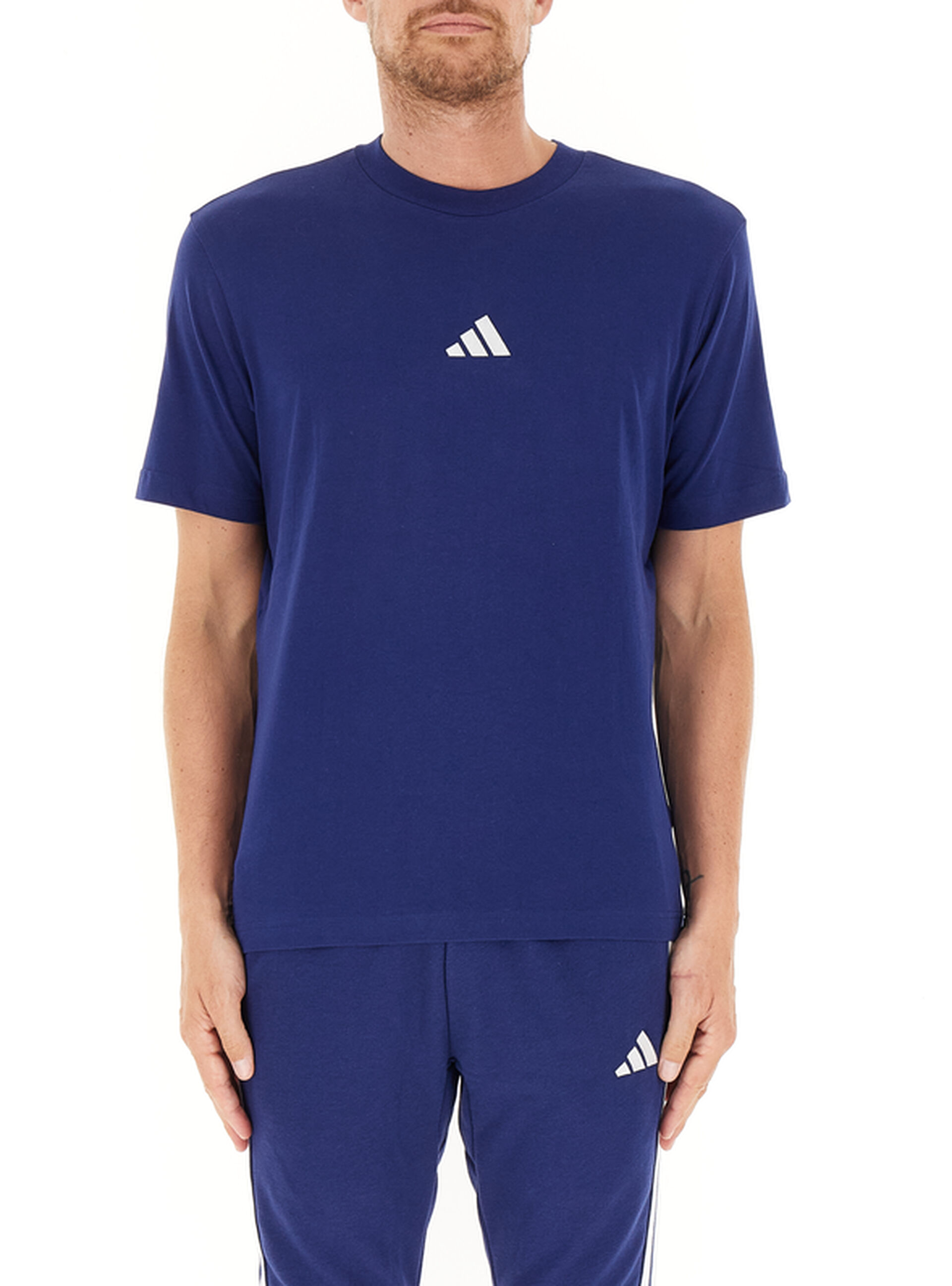Adidas T-shirt girocollo BLU