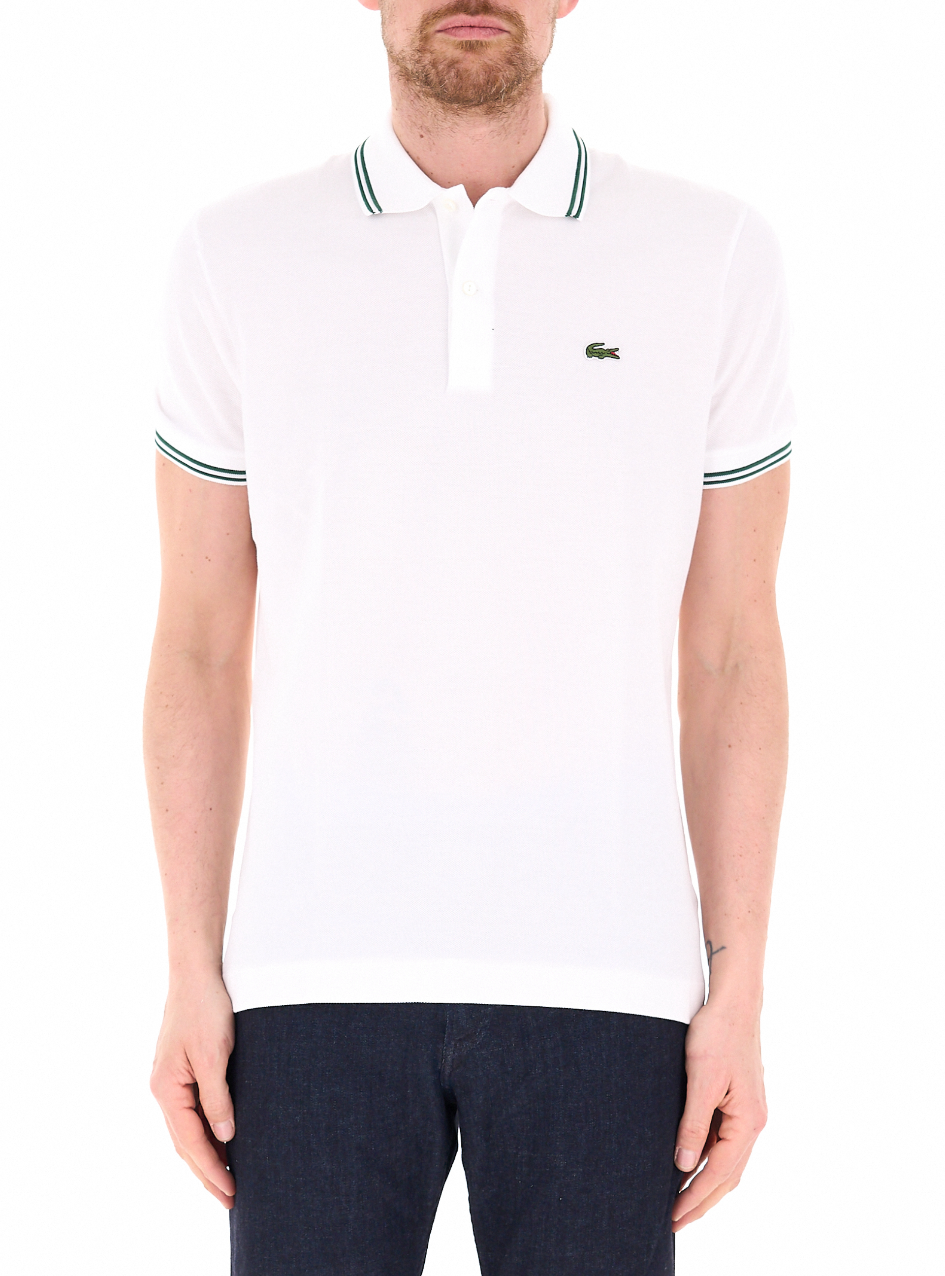 Lacoste Polo in cotone BIANCO 4