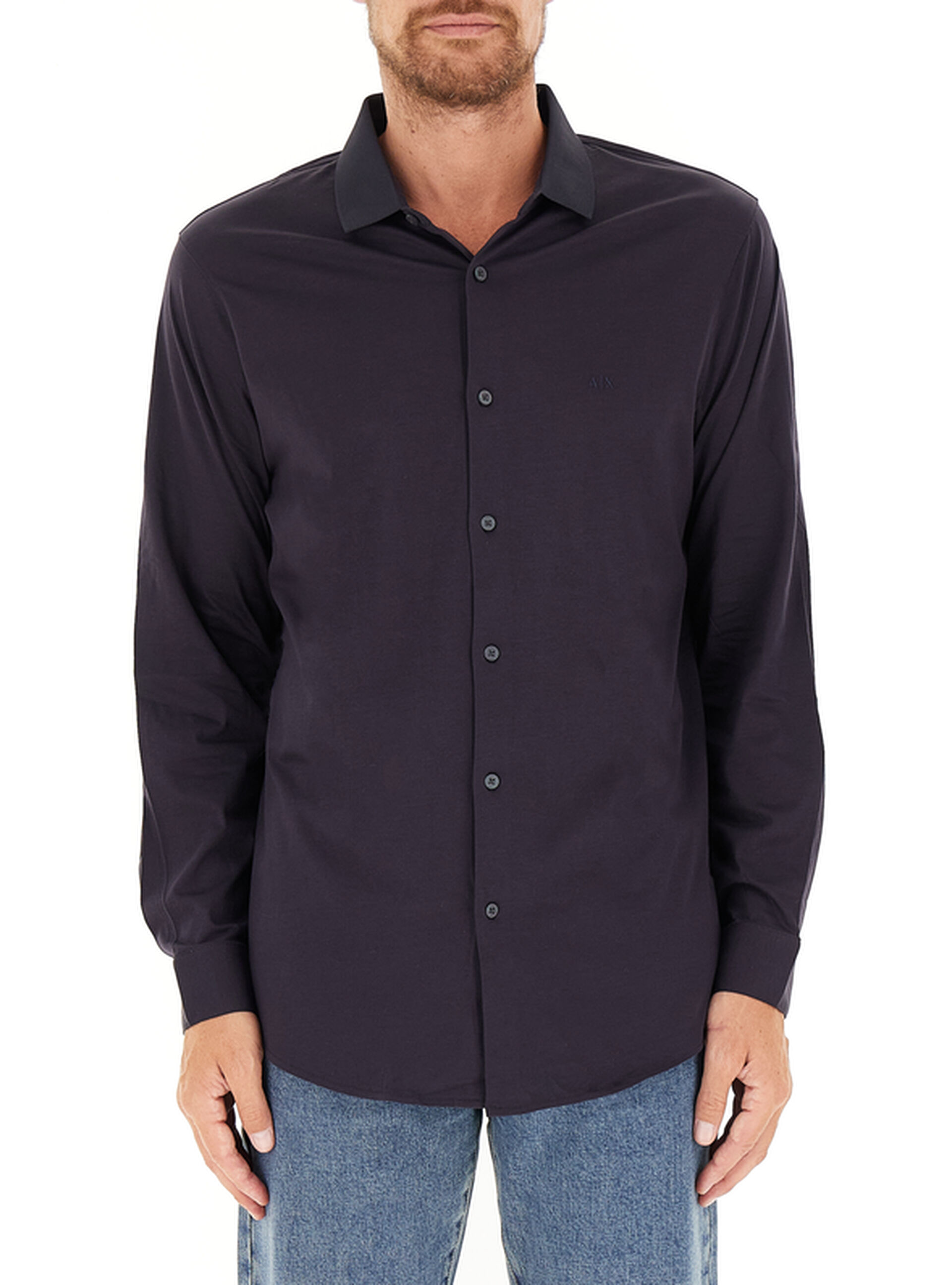 Camicia in cotone BLU NOTTE