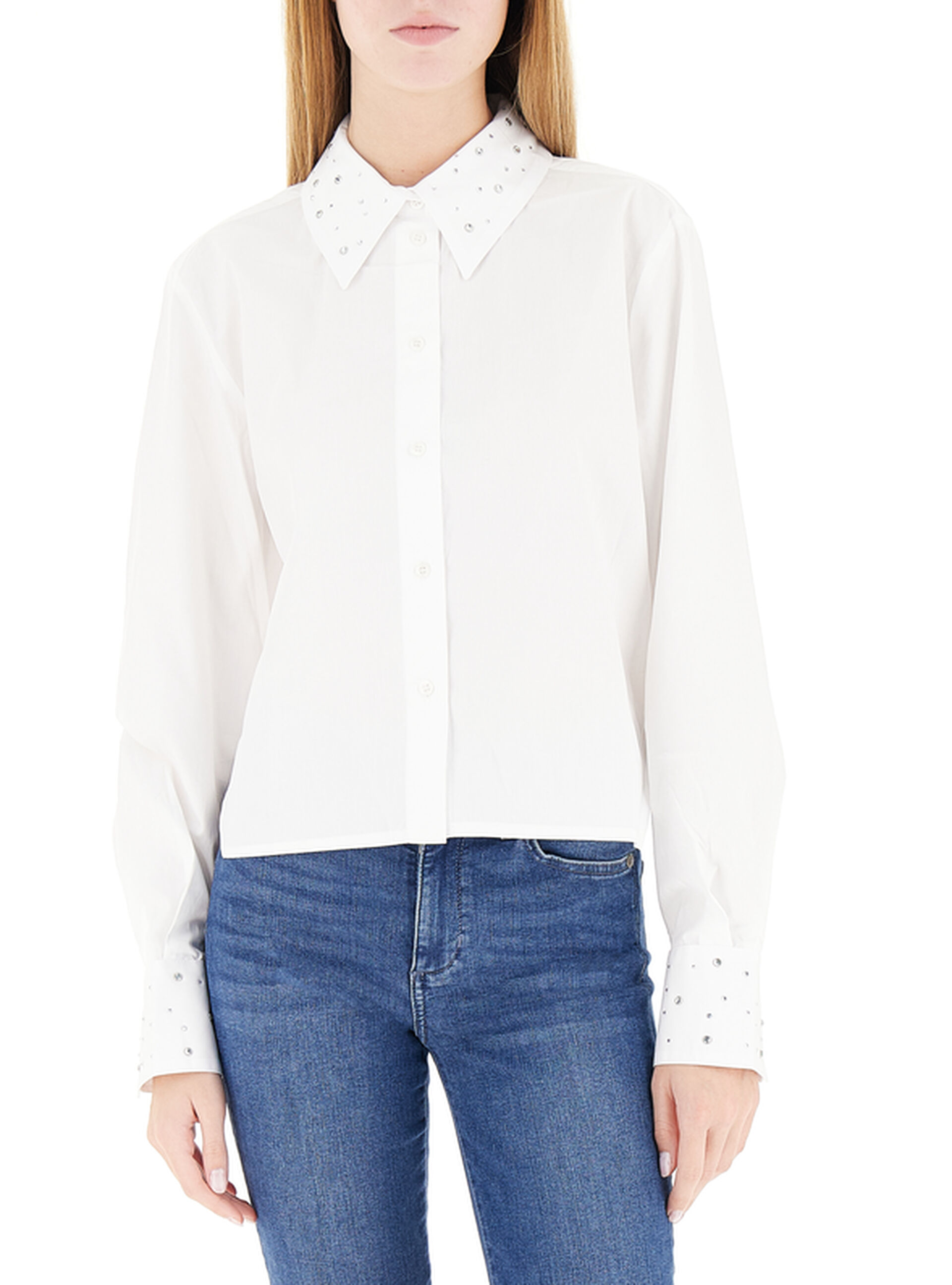 LIU JO Camicia con strass BIANCO