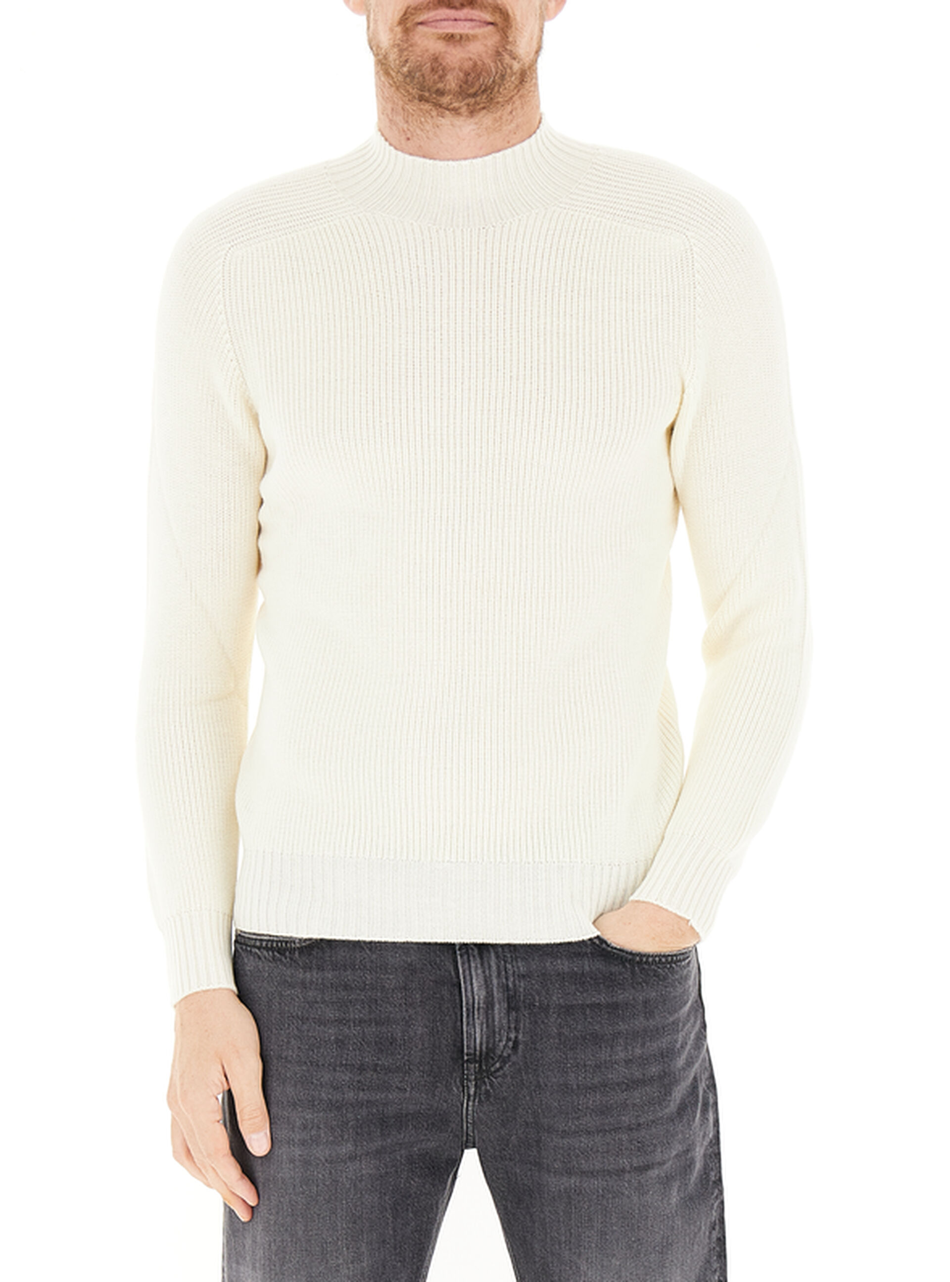 Maglione collo lupetto PANNA 54