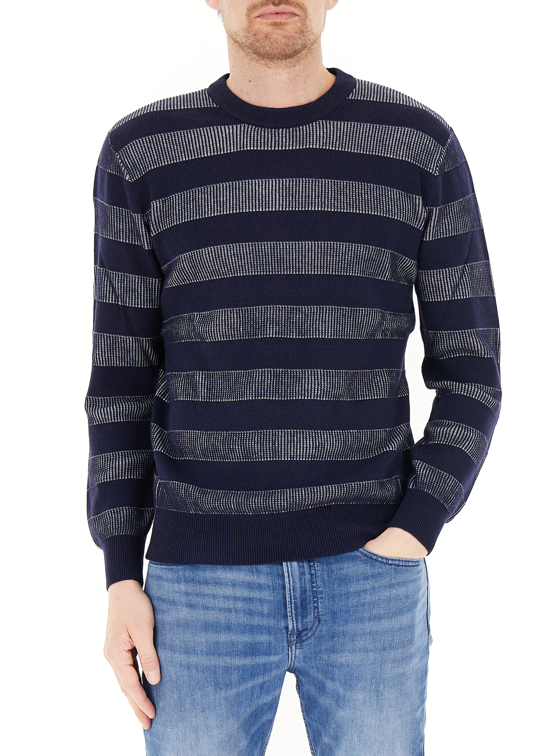 Guess Maglione girocollo BLU NAVY