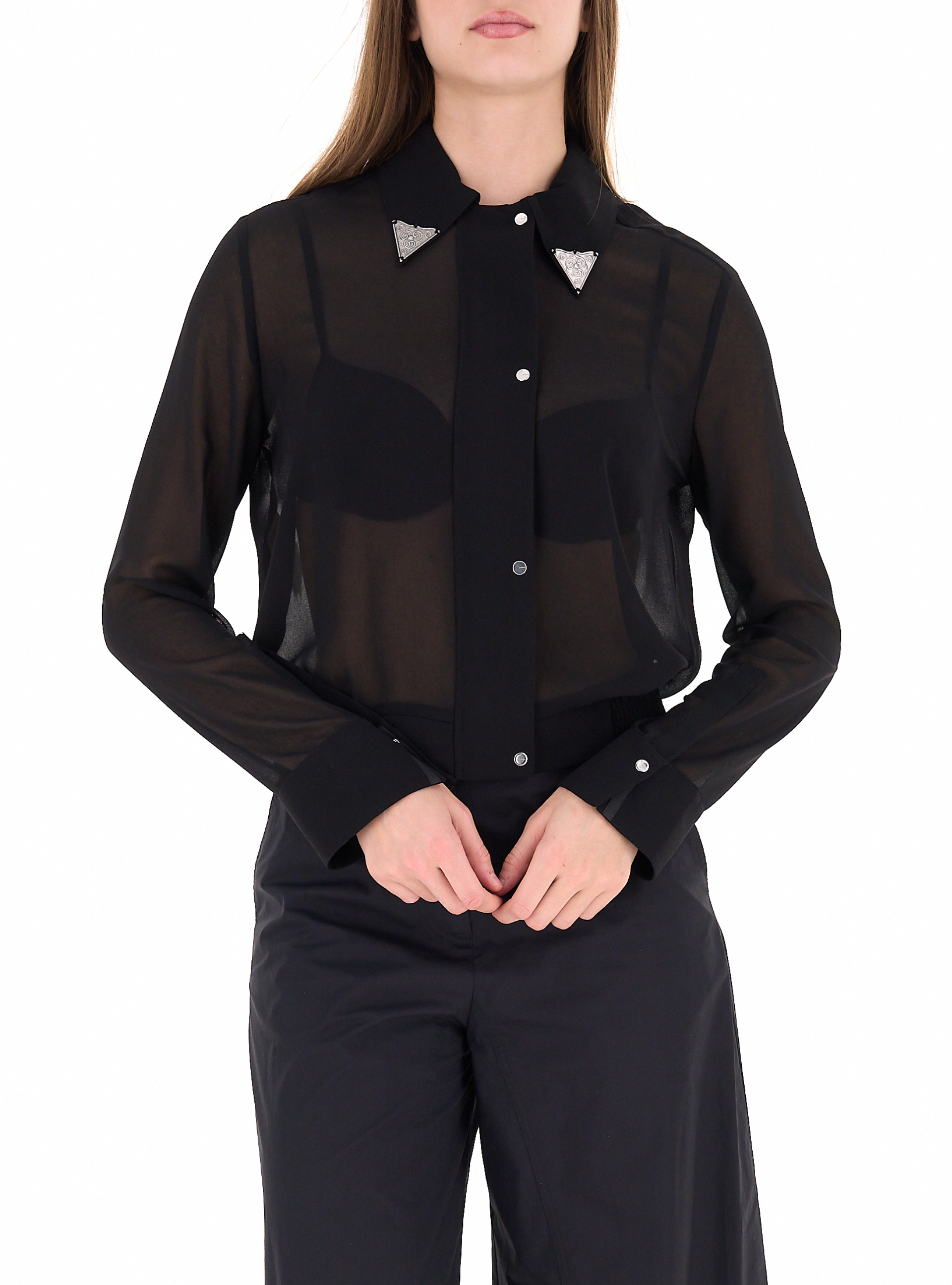 Pinko Camicia maniche lunghe NERO
