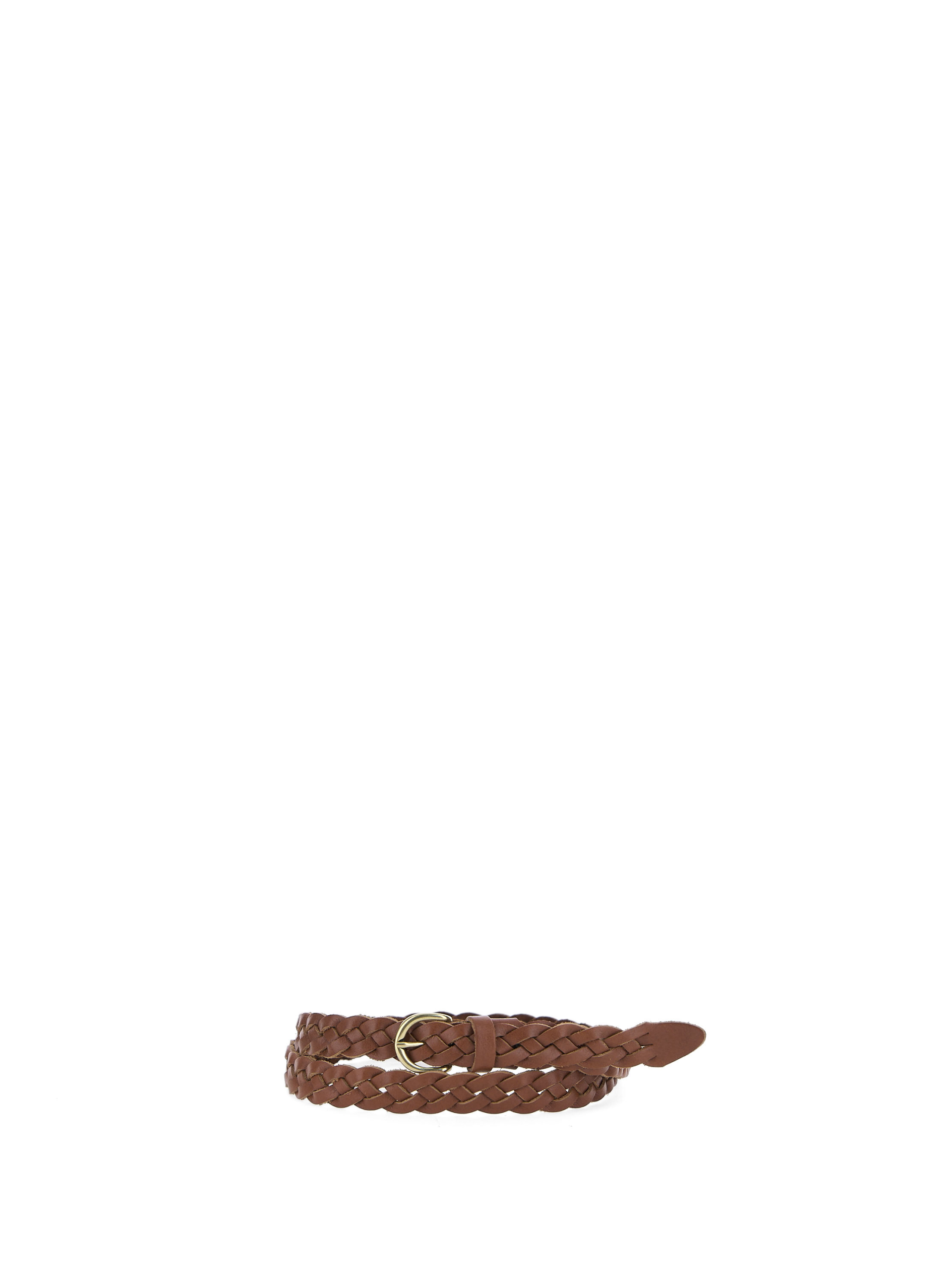 VICOLO Cintura in cuoio CAMMELLO