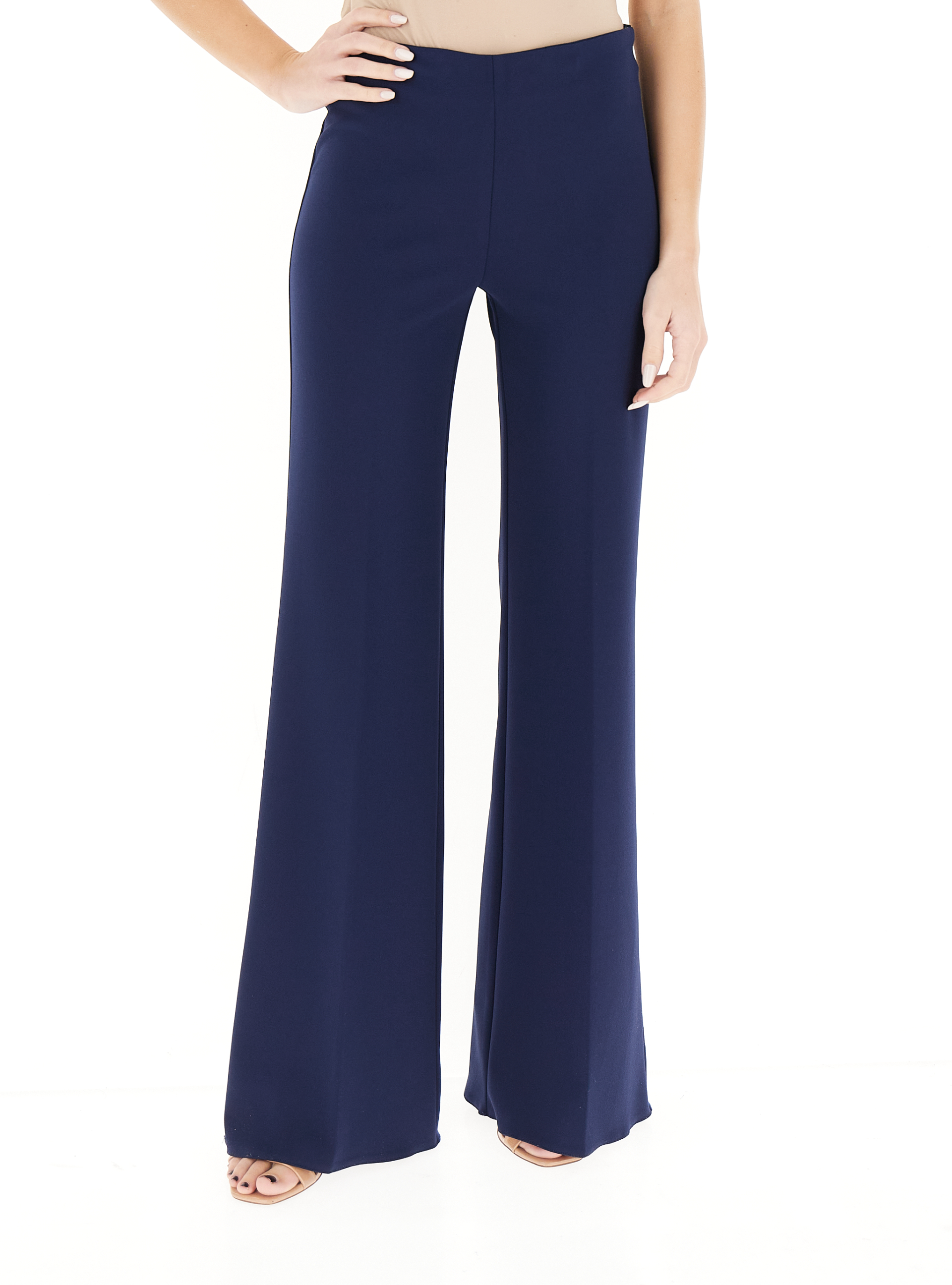 Pantalone flare BLU SCURO