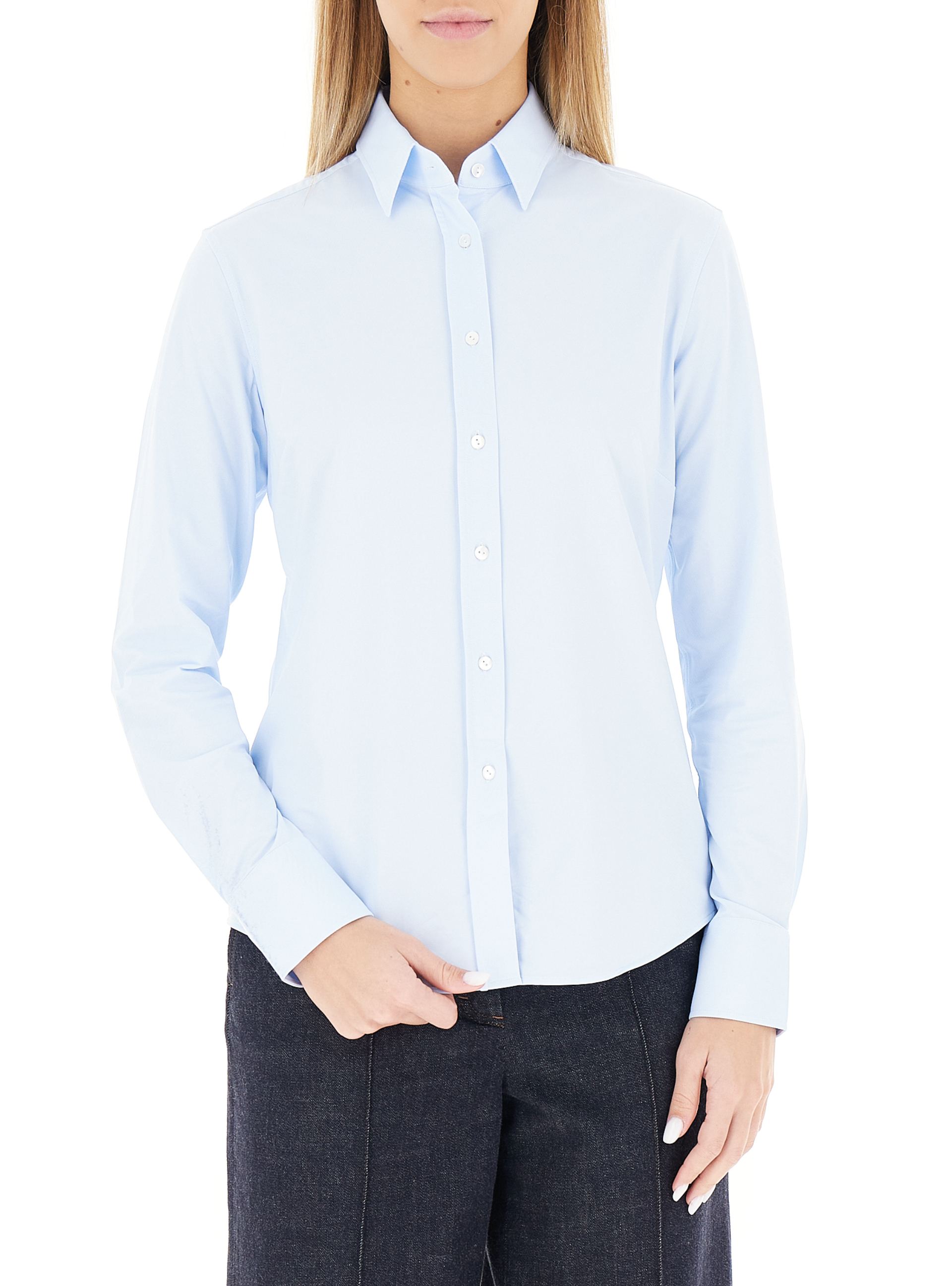 Camicia maniche lugnhe AZZURRO CHIARO 42