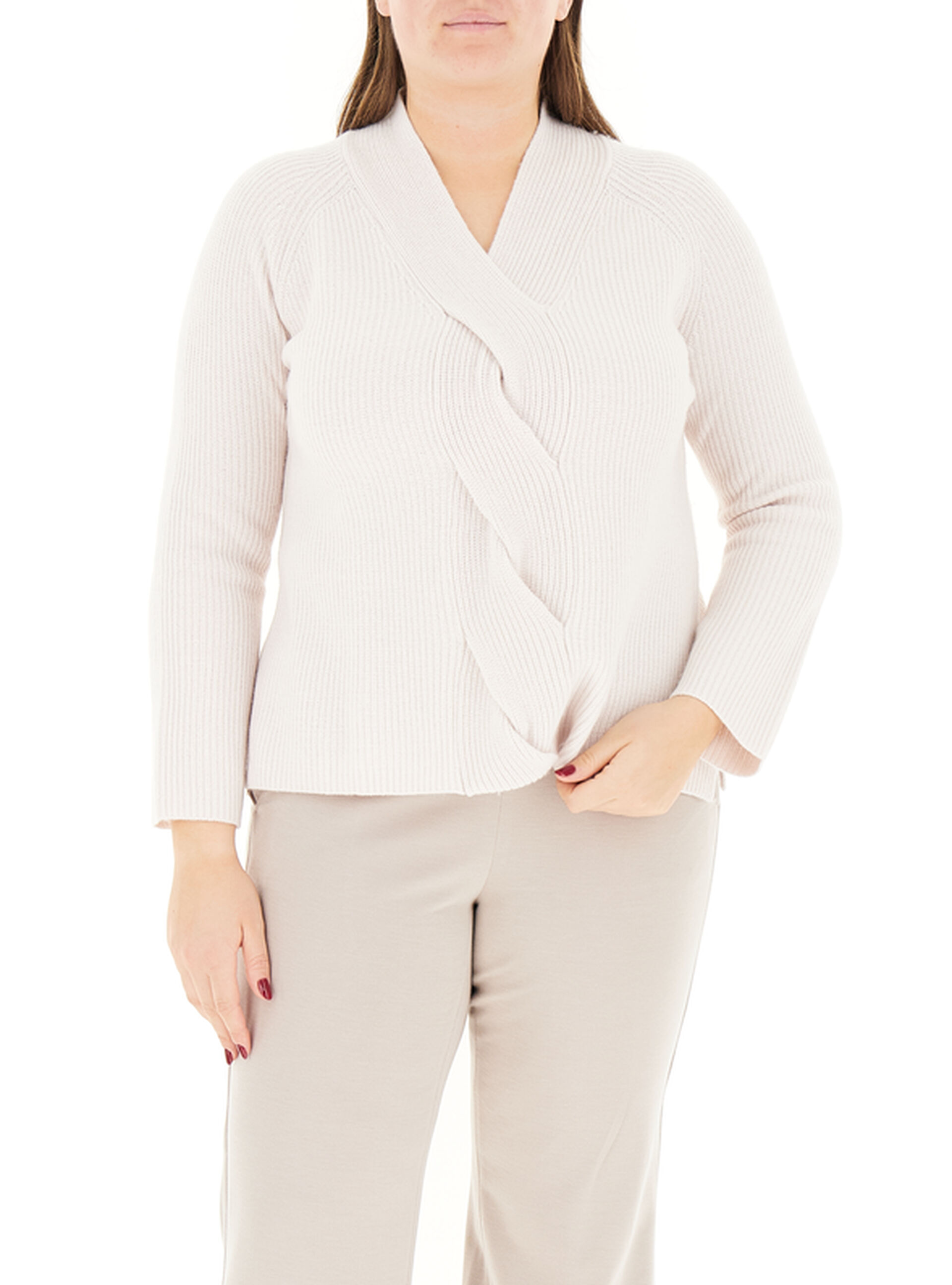 Maglione misto lana COLLECTION GRIGIO GHIACCIO XXL