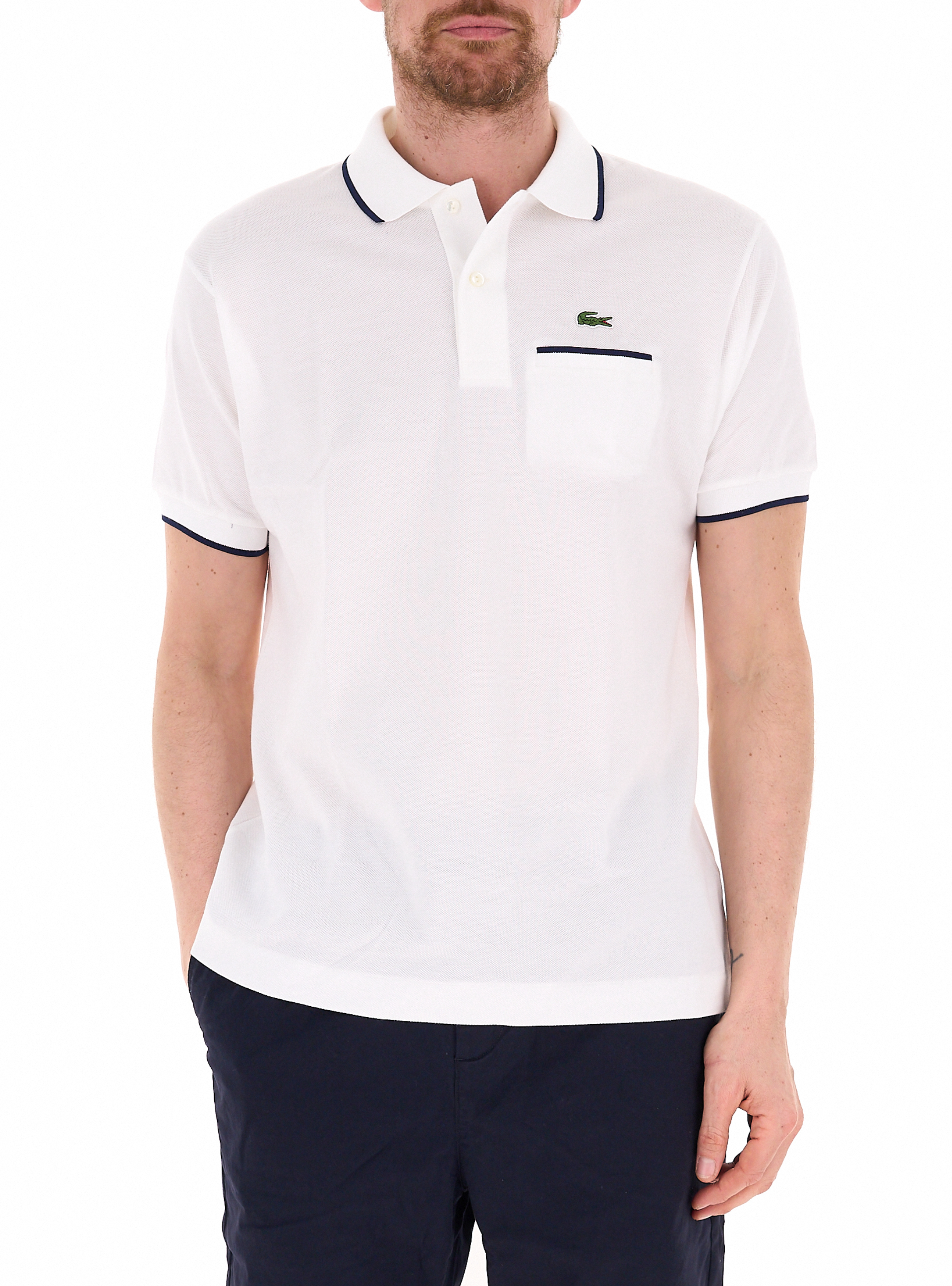 Lacoste Polo in cotone PANNA