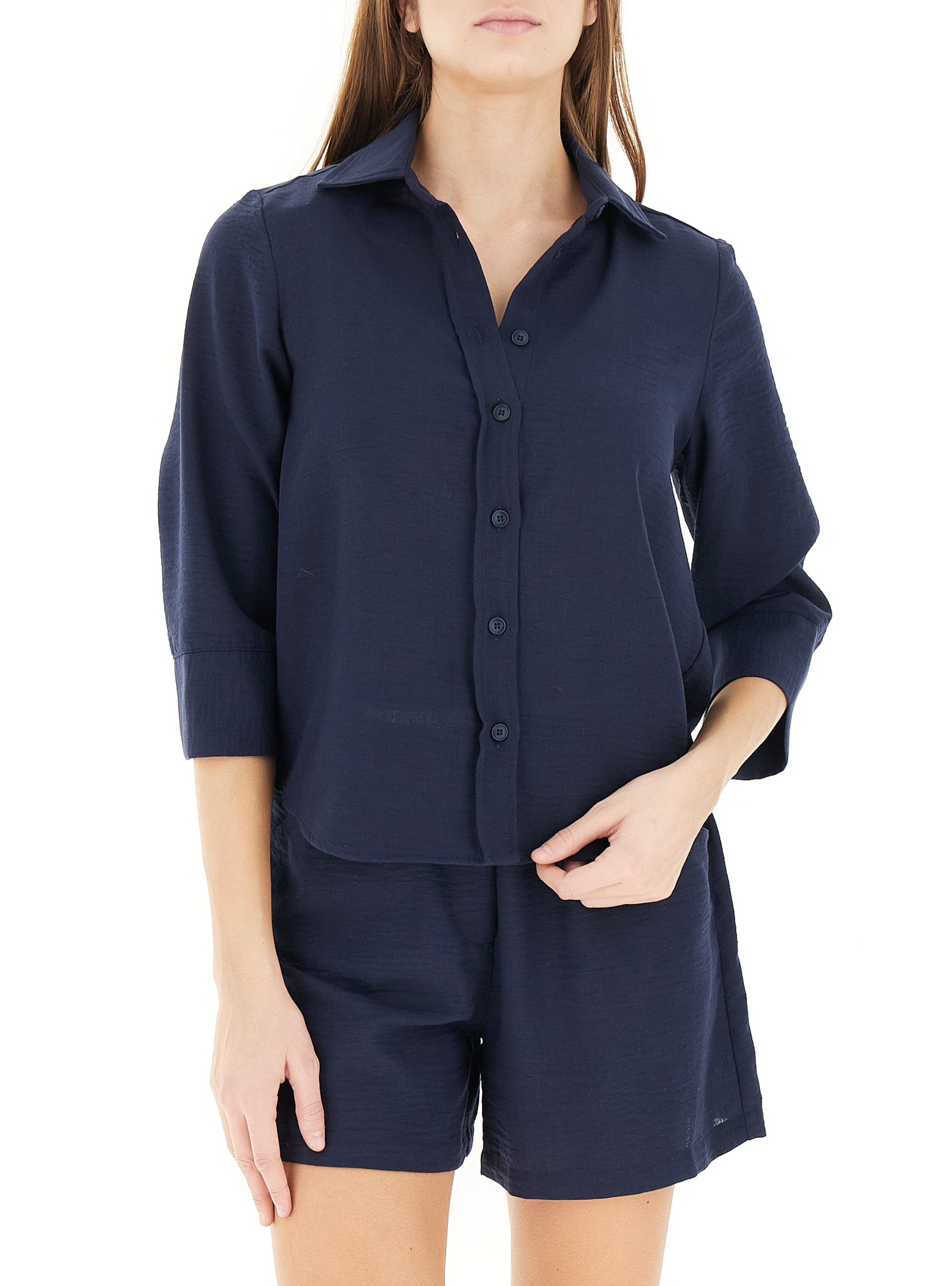KOCCA Camicia maniche 3/4 BLU NAVY