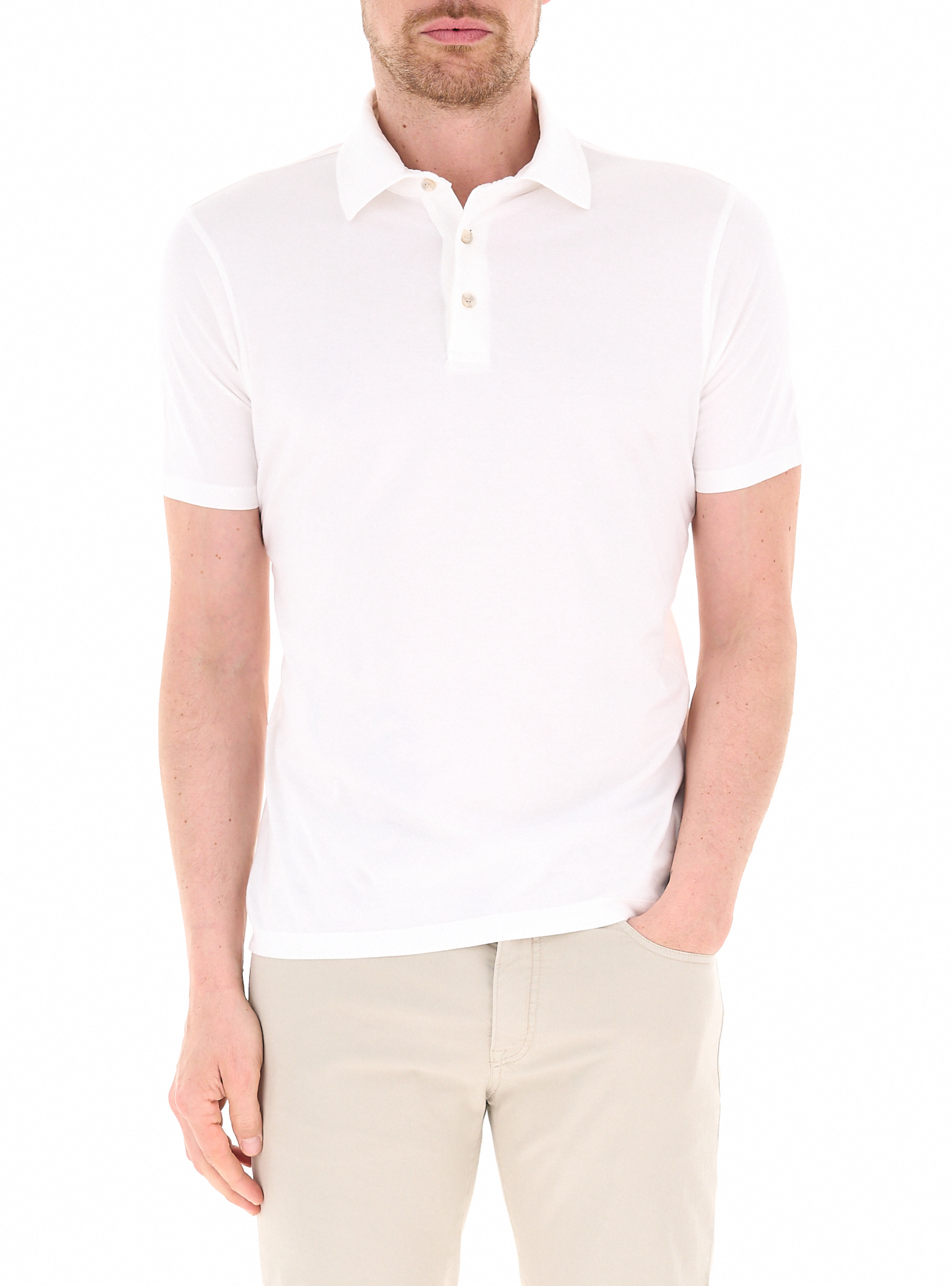Polo maniche corte PANNA