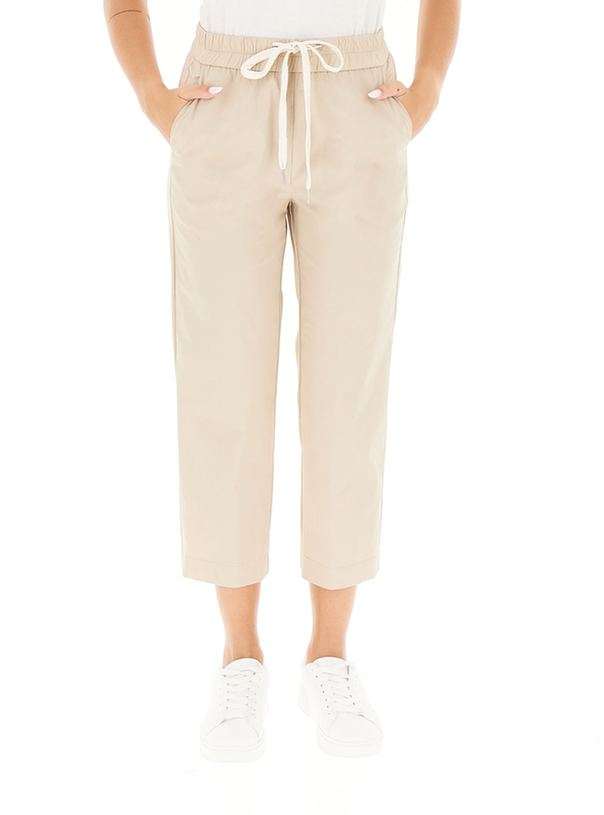 Pantalone misto cotone BEIGE