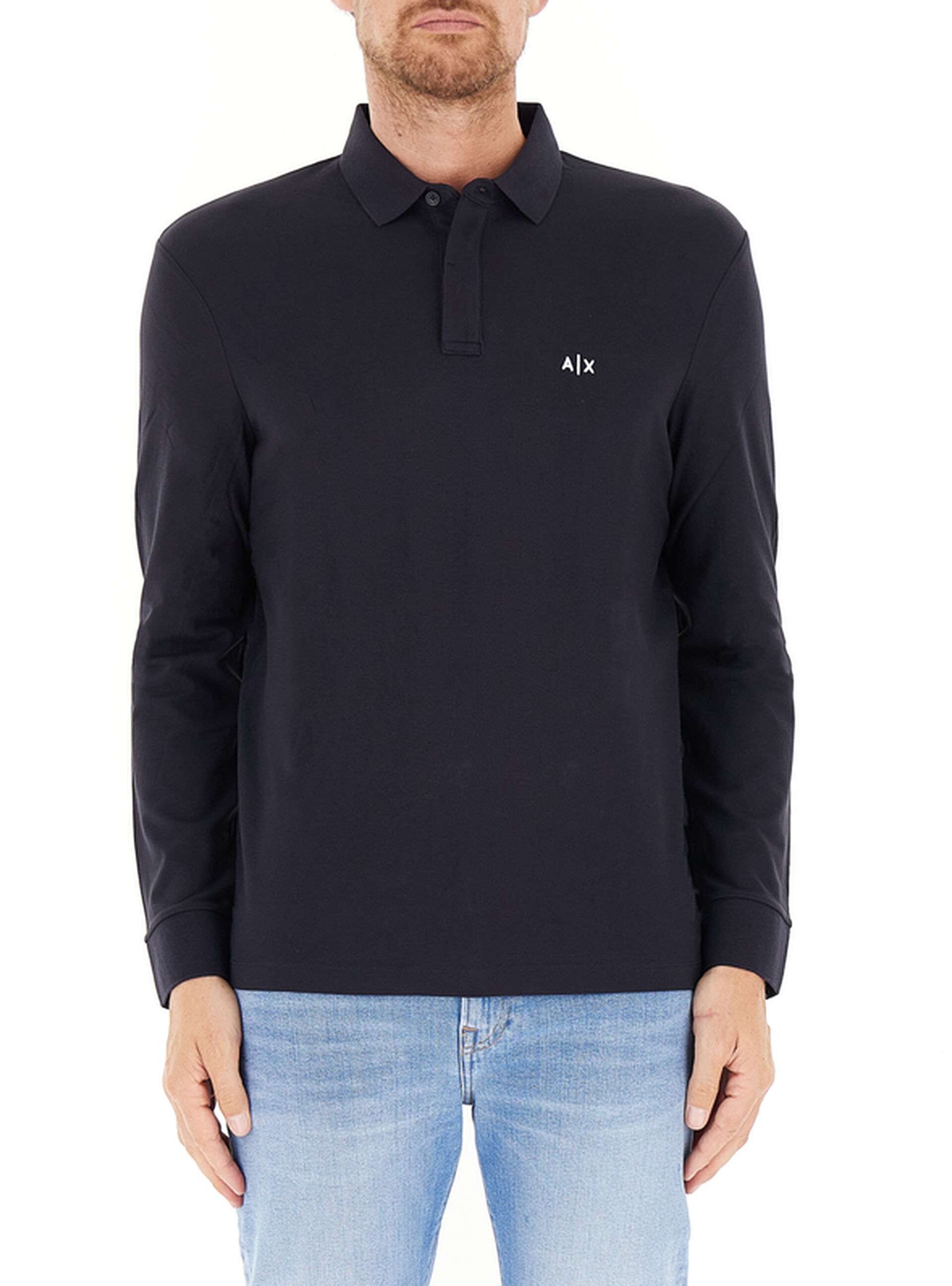 Polo maniche lunghe BLU NOTTE