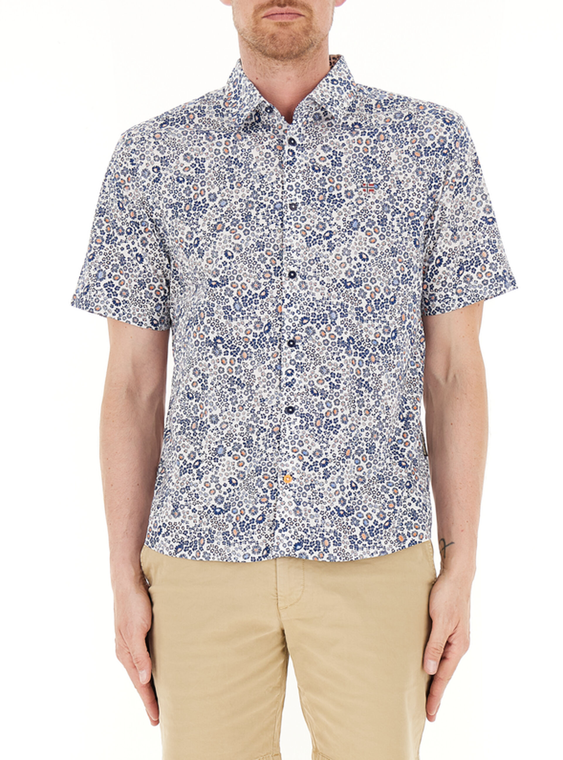 Camicia maniche corte BLU