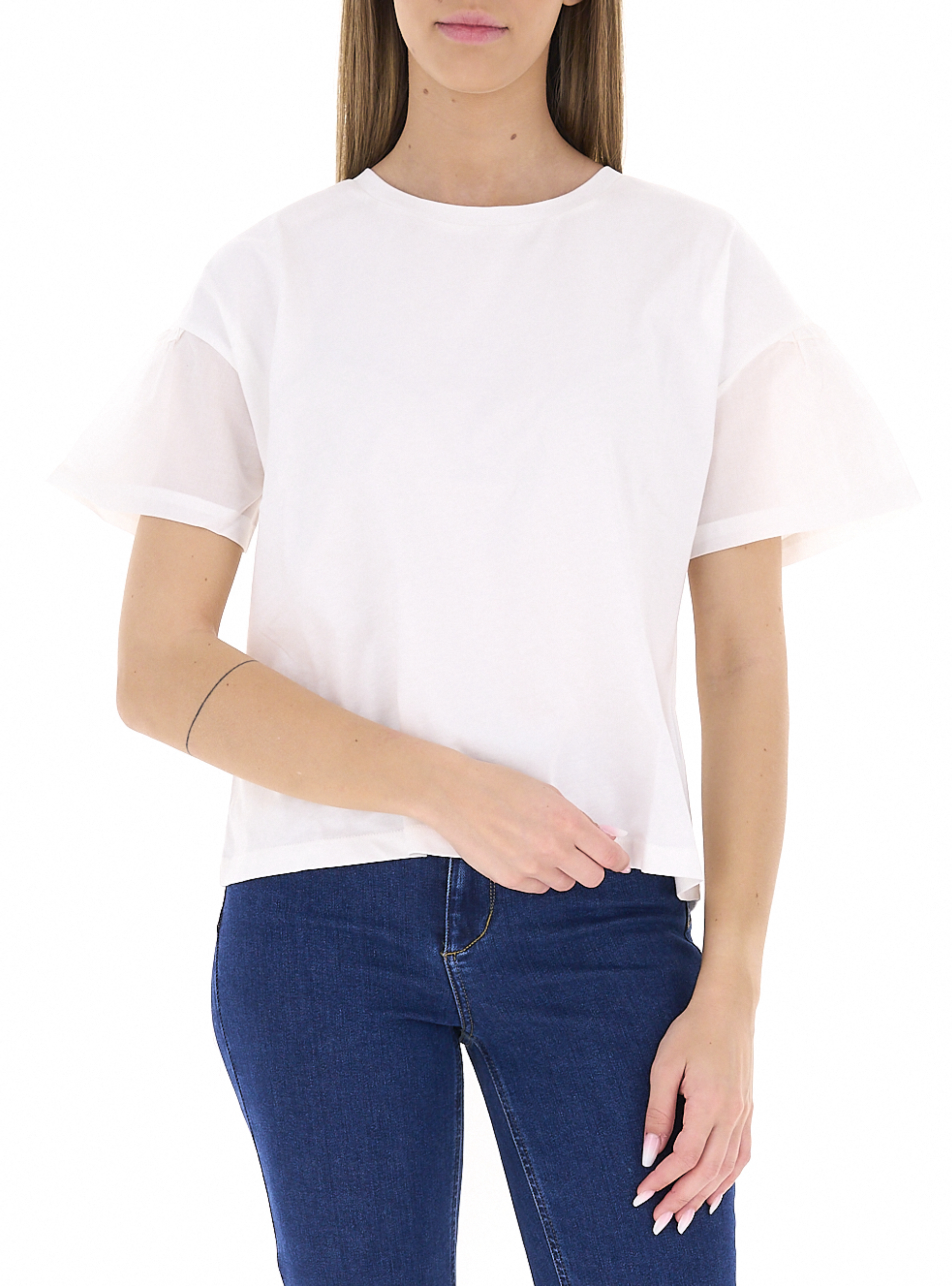 T-shirt girocollo PANNA