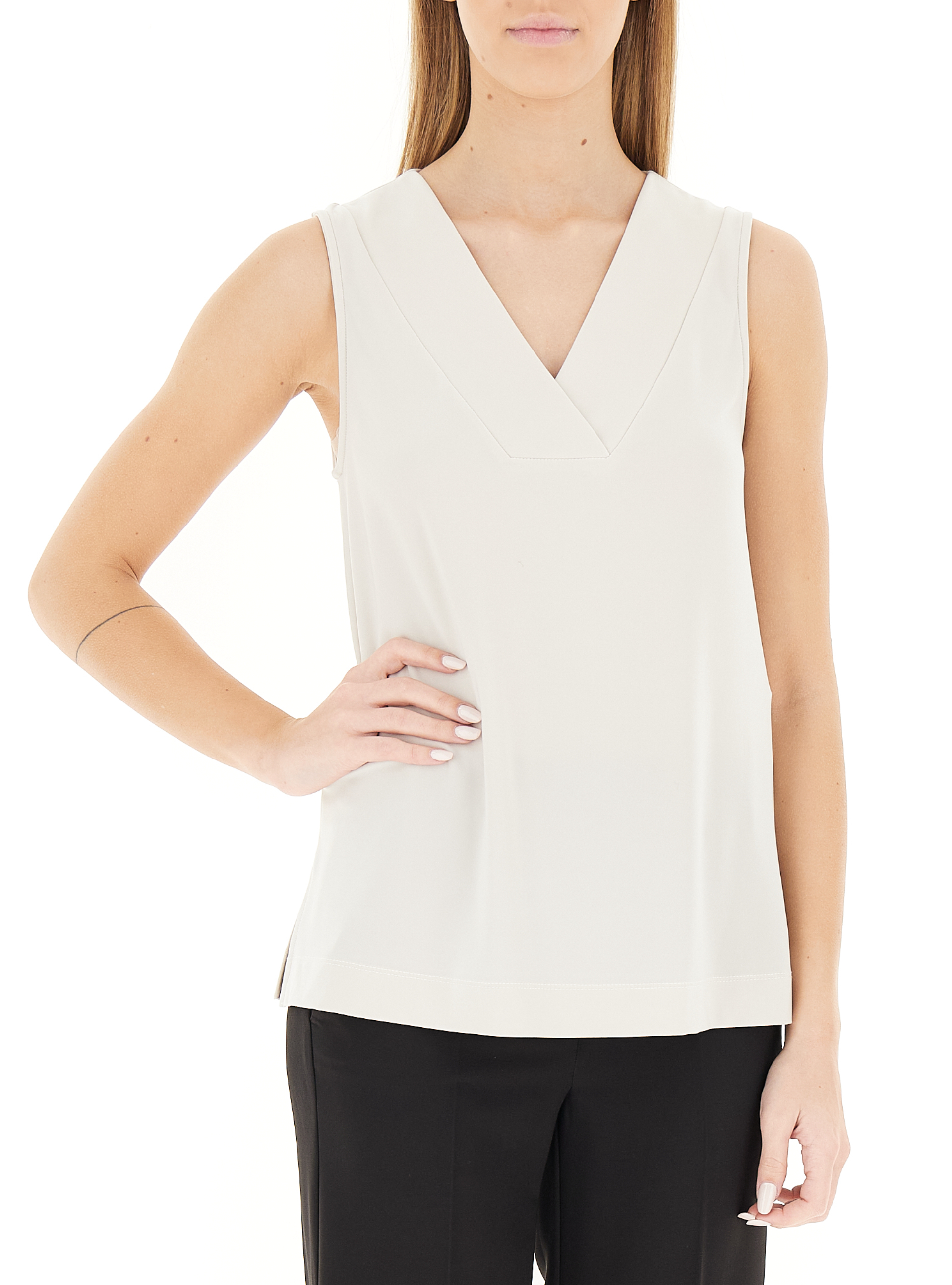 Top scollo V BEIGE 46
