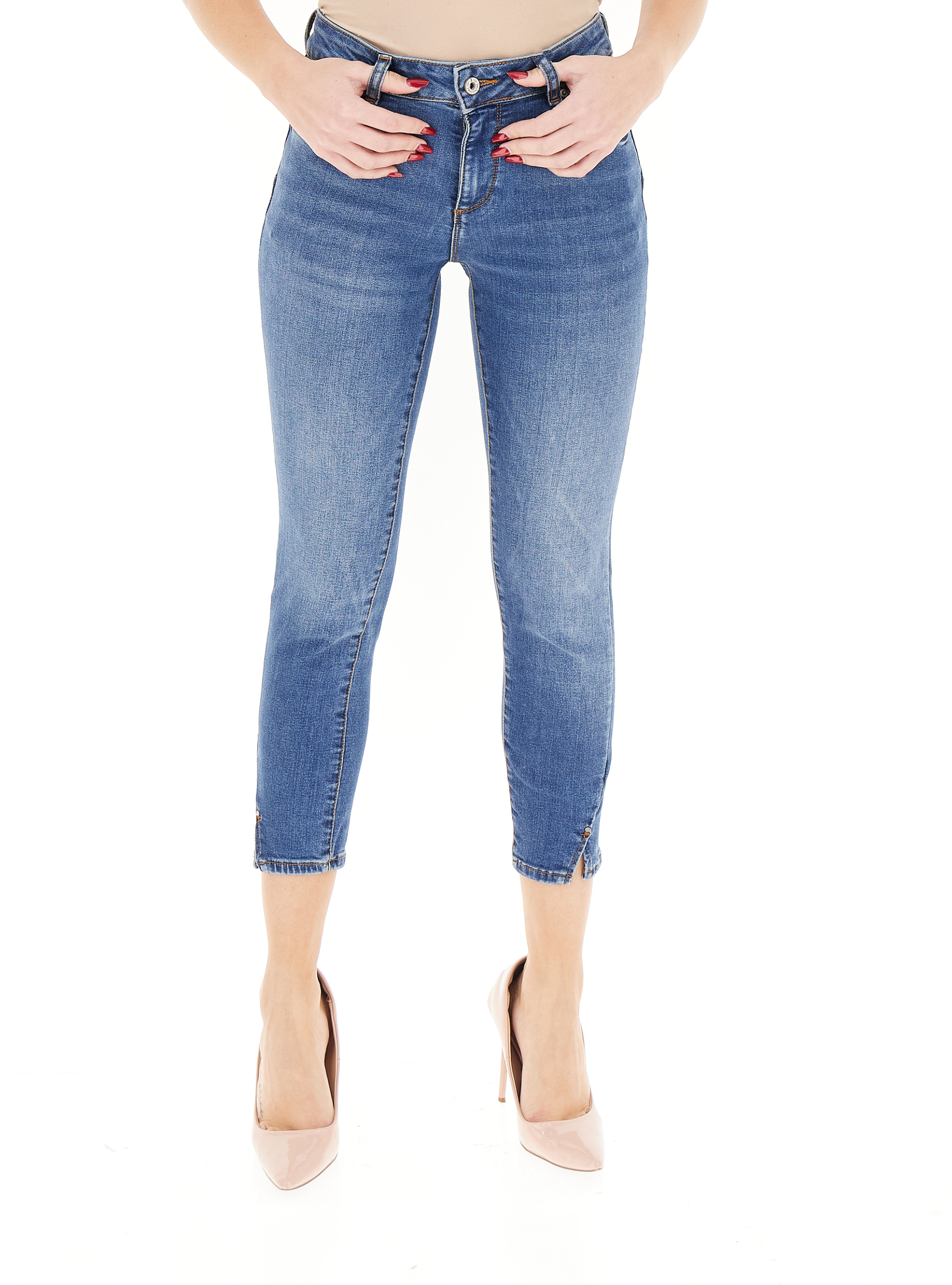 Jeans cropped shape up BLU