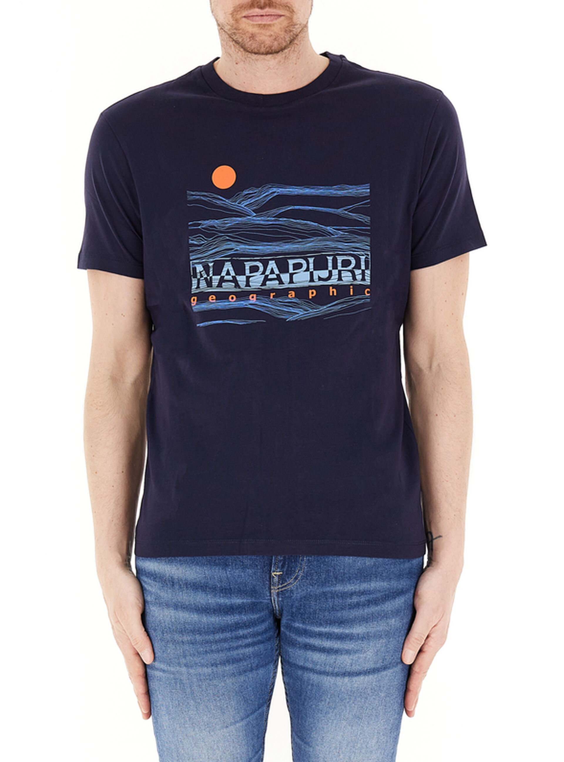 T-shirt girocollo BLU NOTTE