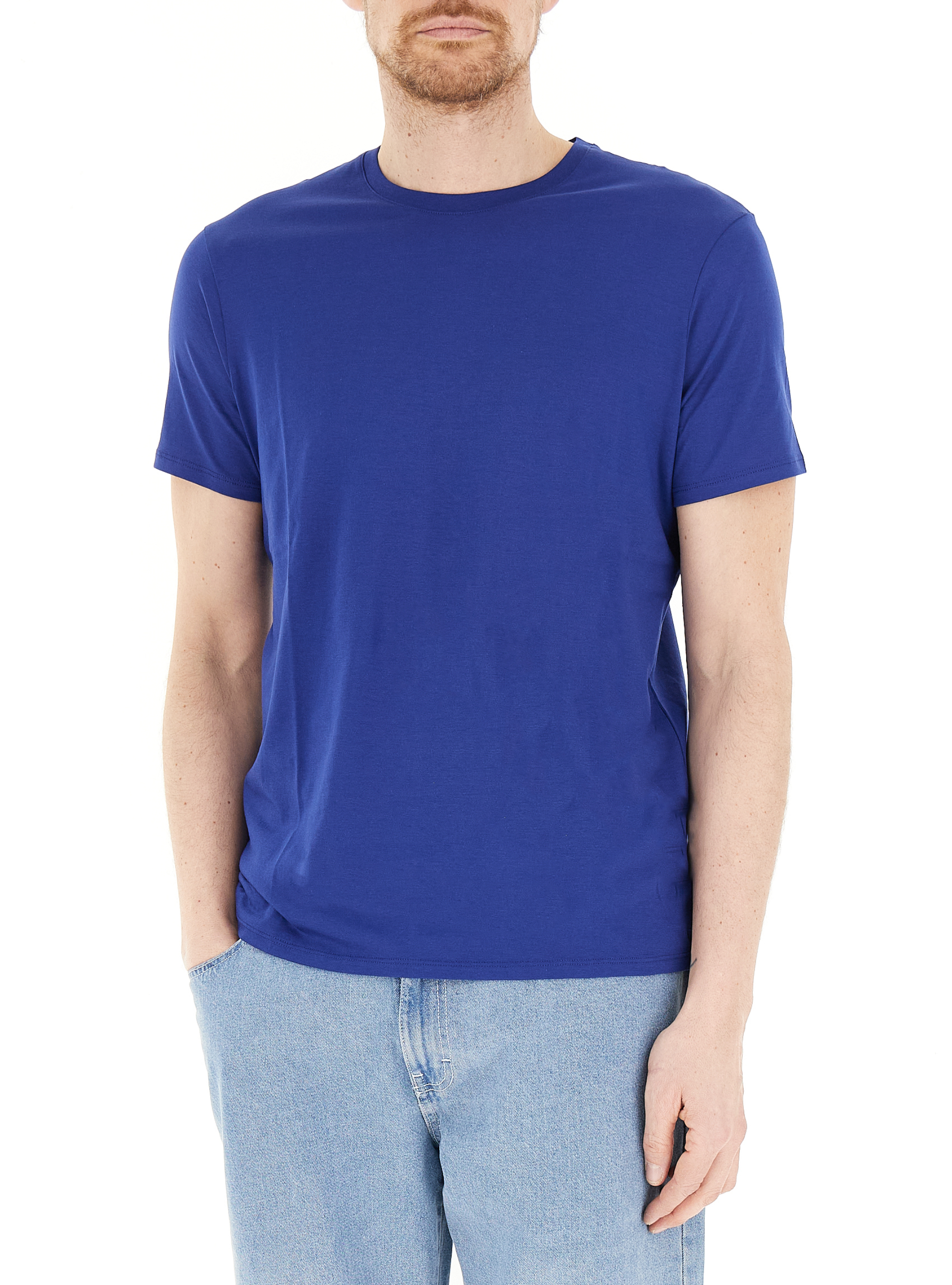 T-shirt girocollo BLU M