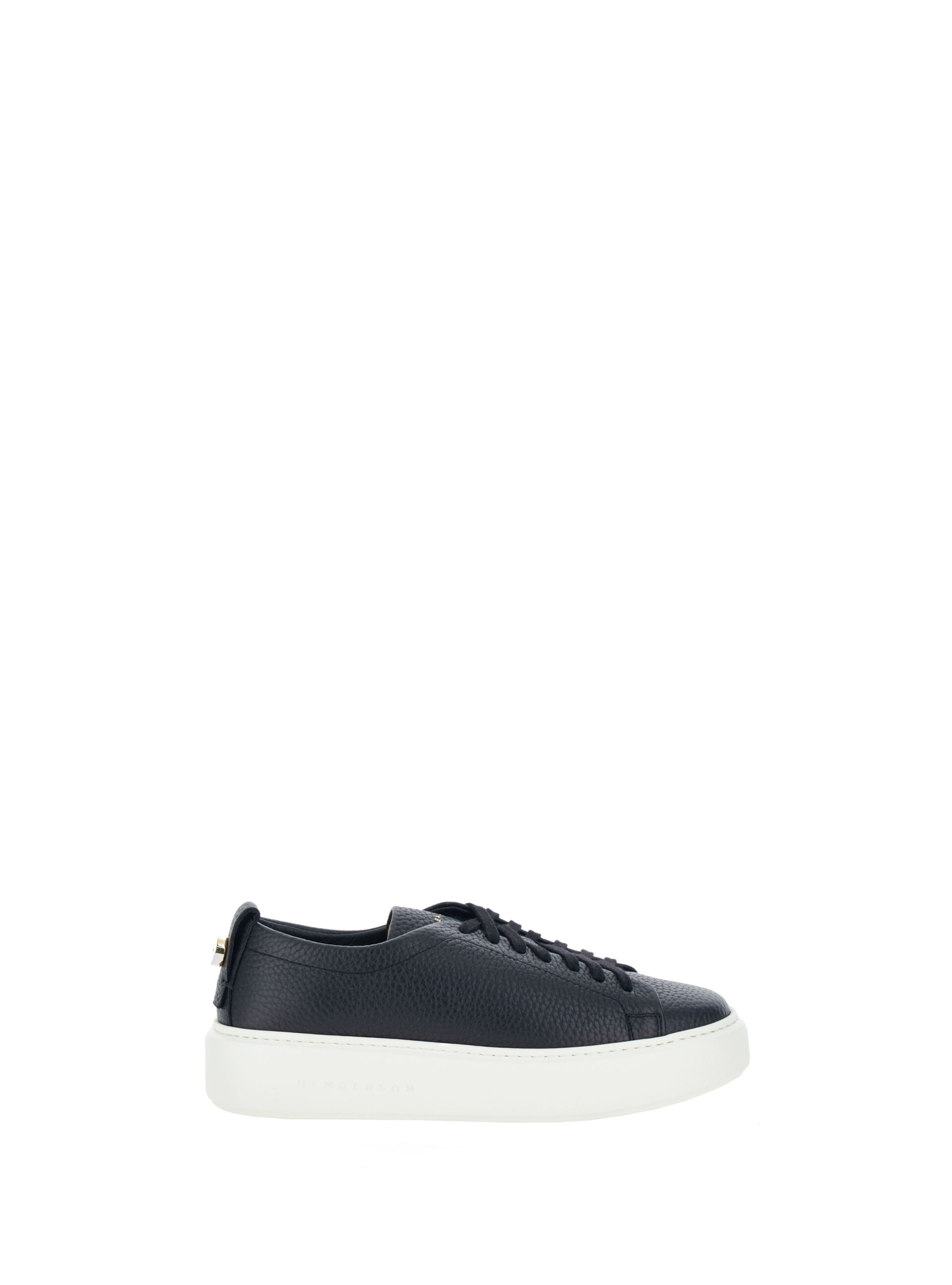 Sneakers pelle martellata NERO
