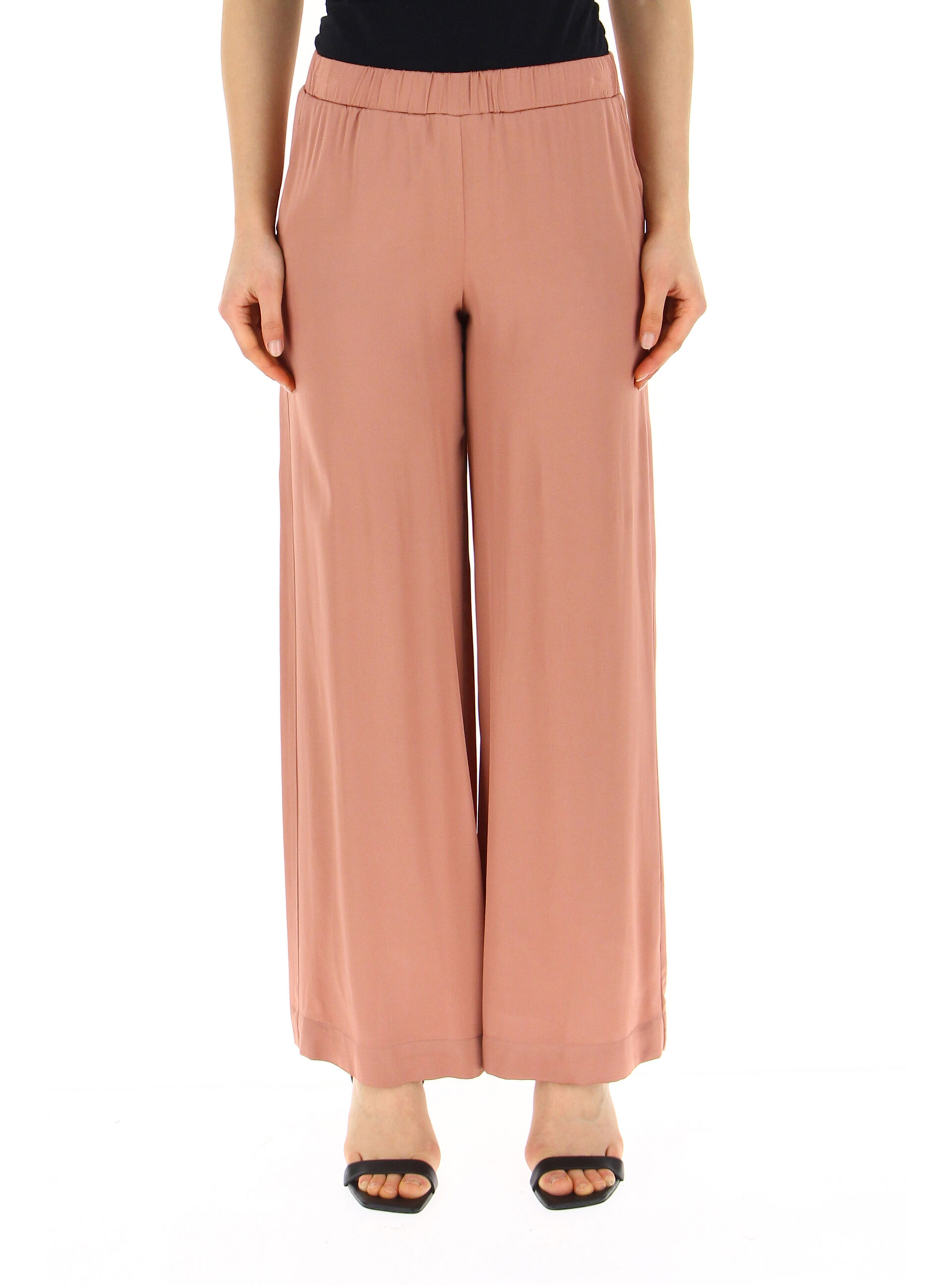 OTTOD'AME Pantalone in raso ROSA