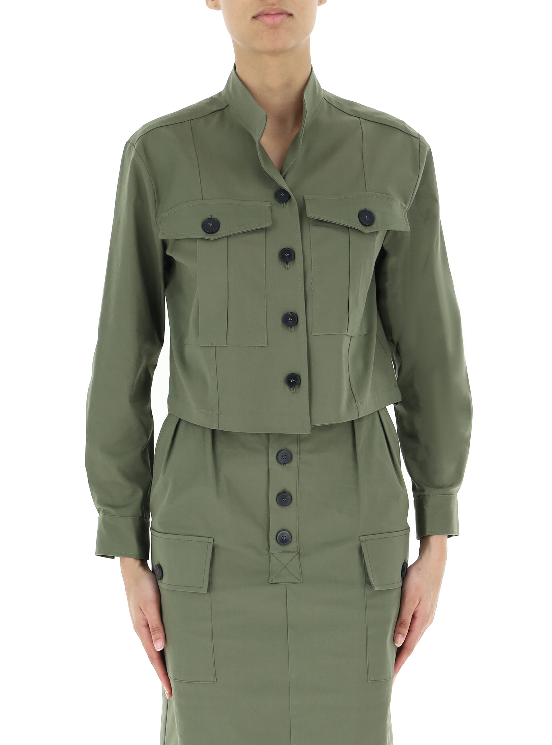 VICOLO Giacca in cotone VERDE M