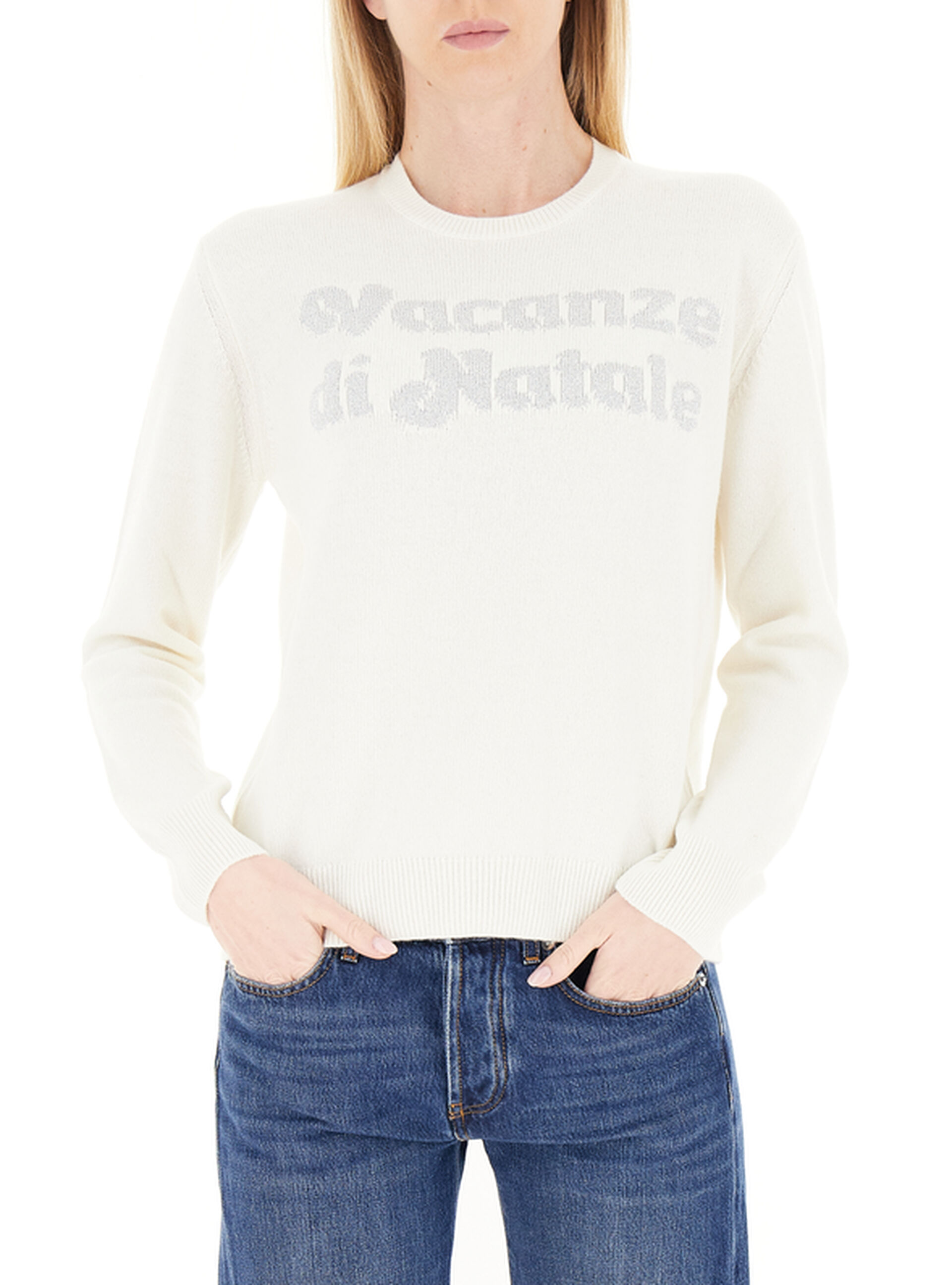 Maglione misto cashmere BURRO
