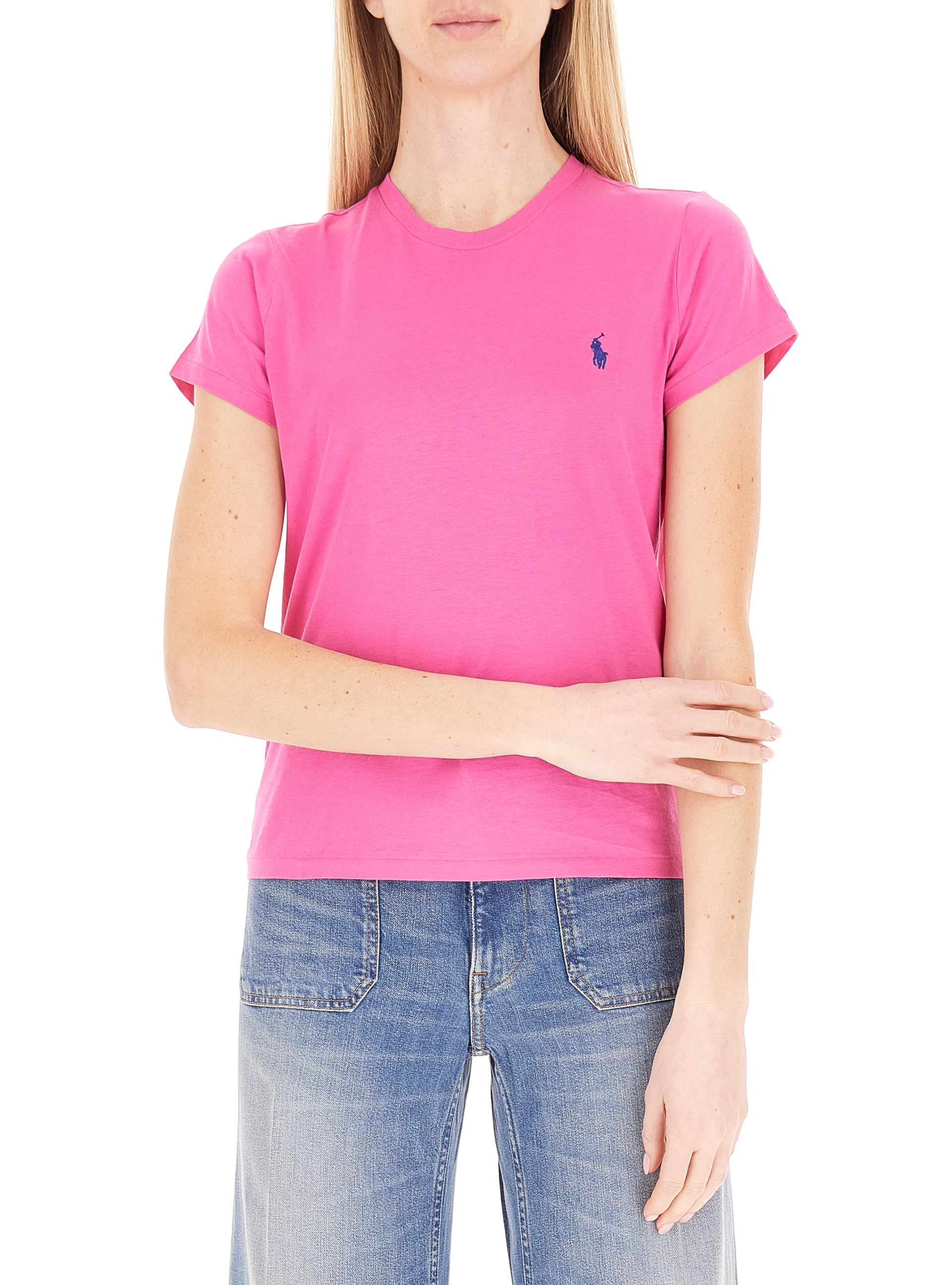 T-shirt girocollo POLO FUCSIA XS