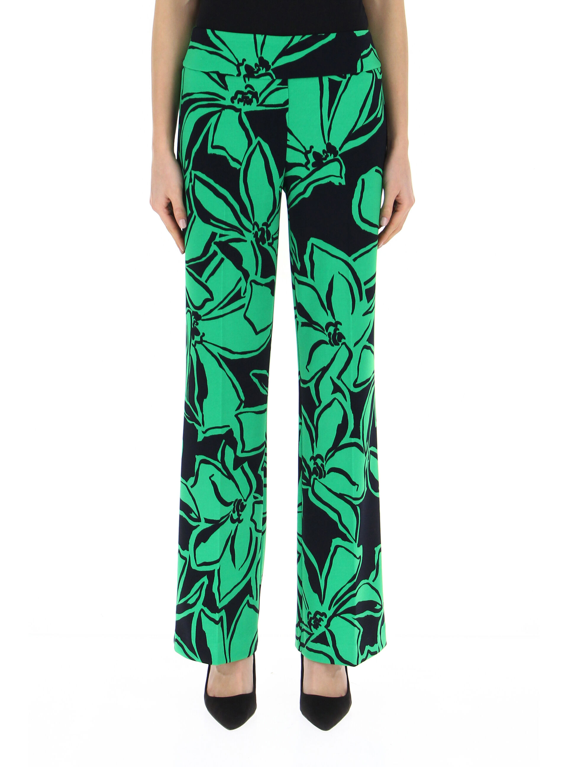 Pantalone gamba dritta VERDE